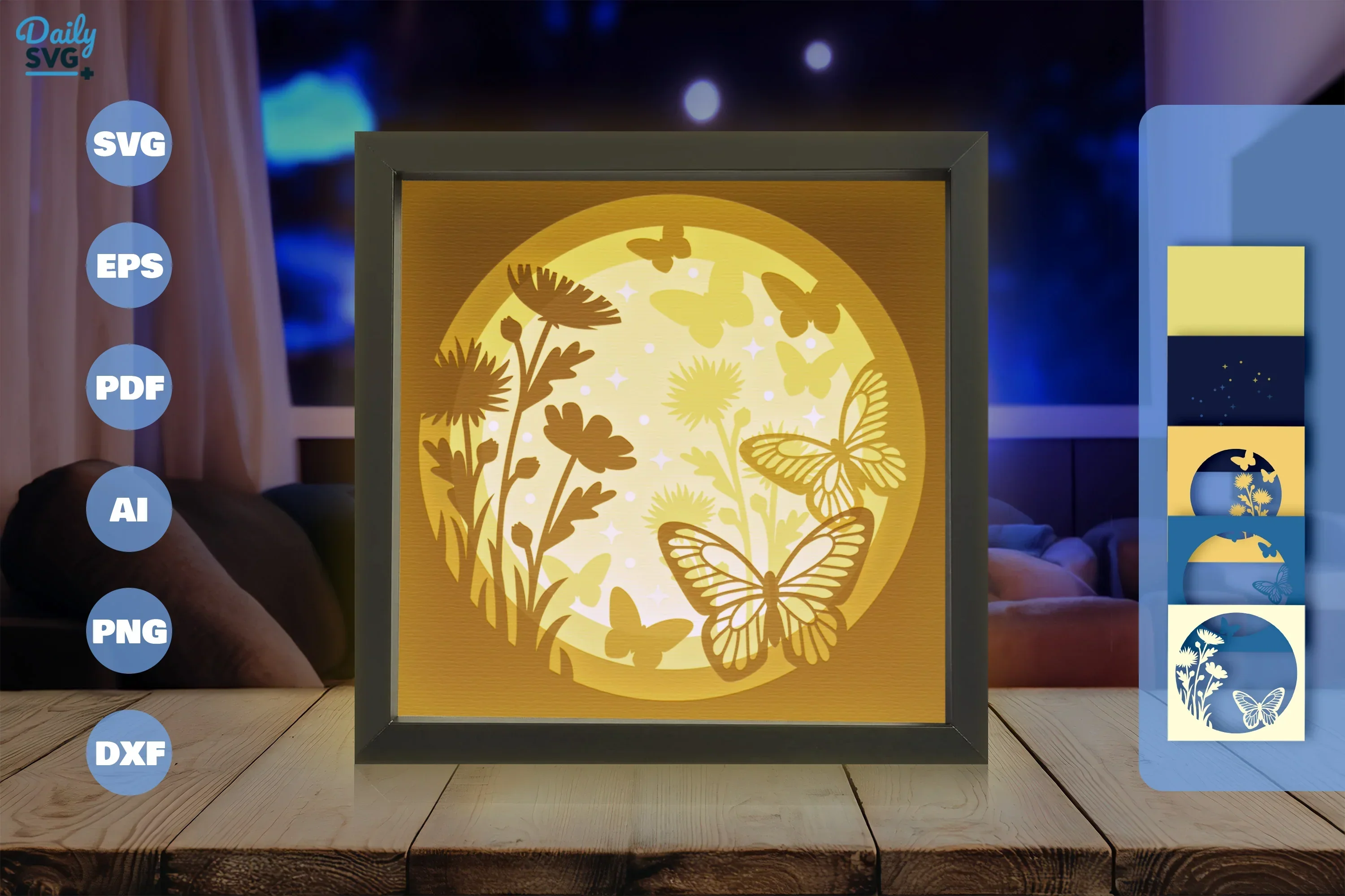 Butterfly Garden Papercut SVG Bundle - Image 3
