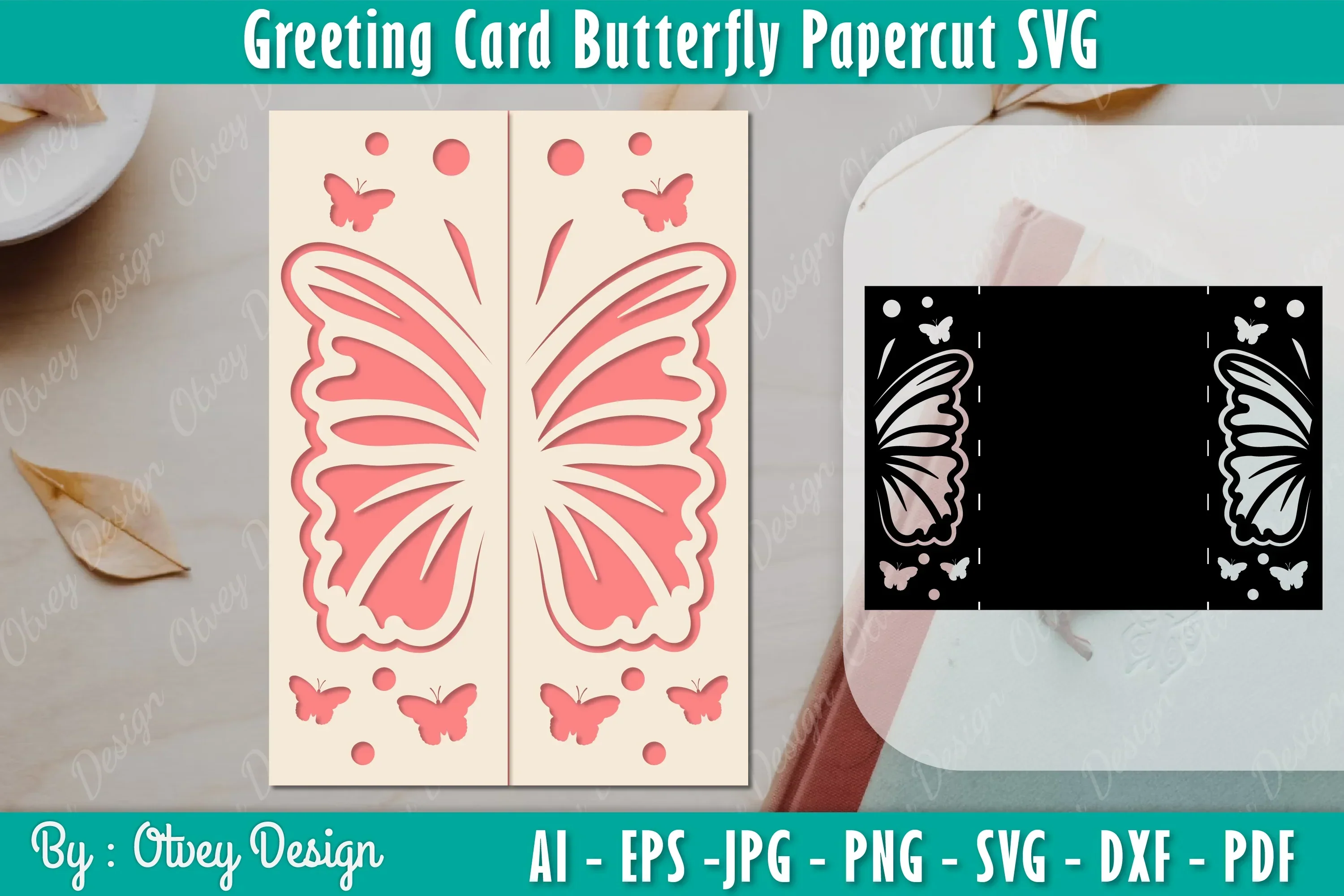 Butterfly Greeting Card SVG Bundle