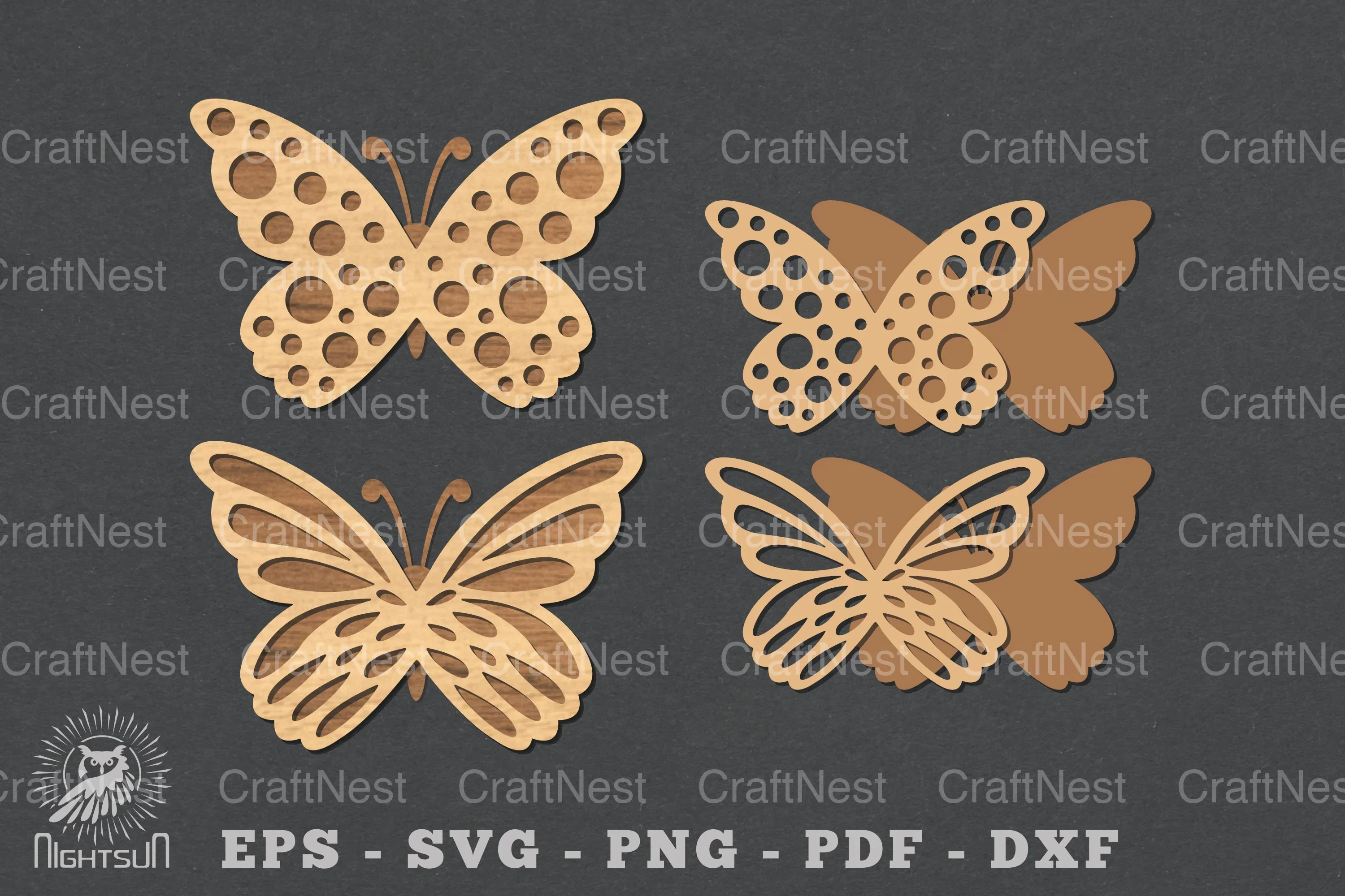 Butterfly Laser Cut Bookmarks Bundle