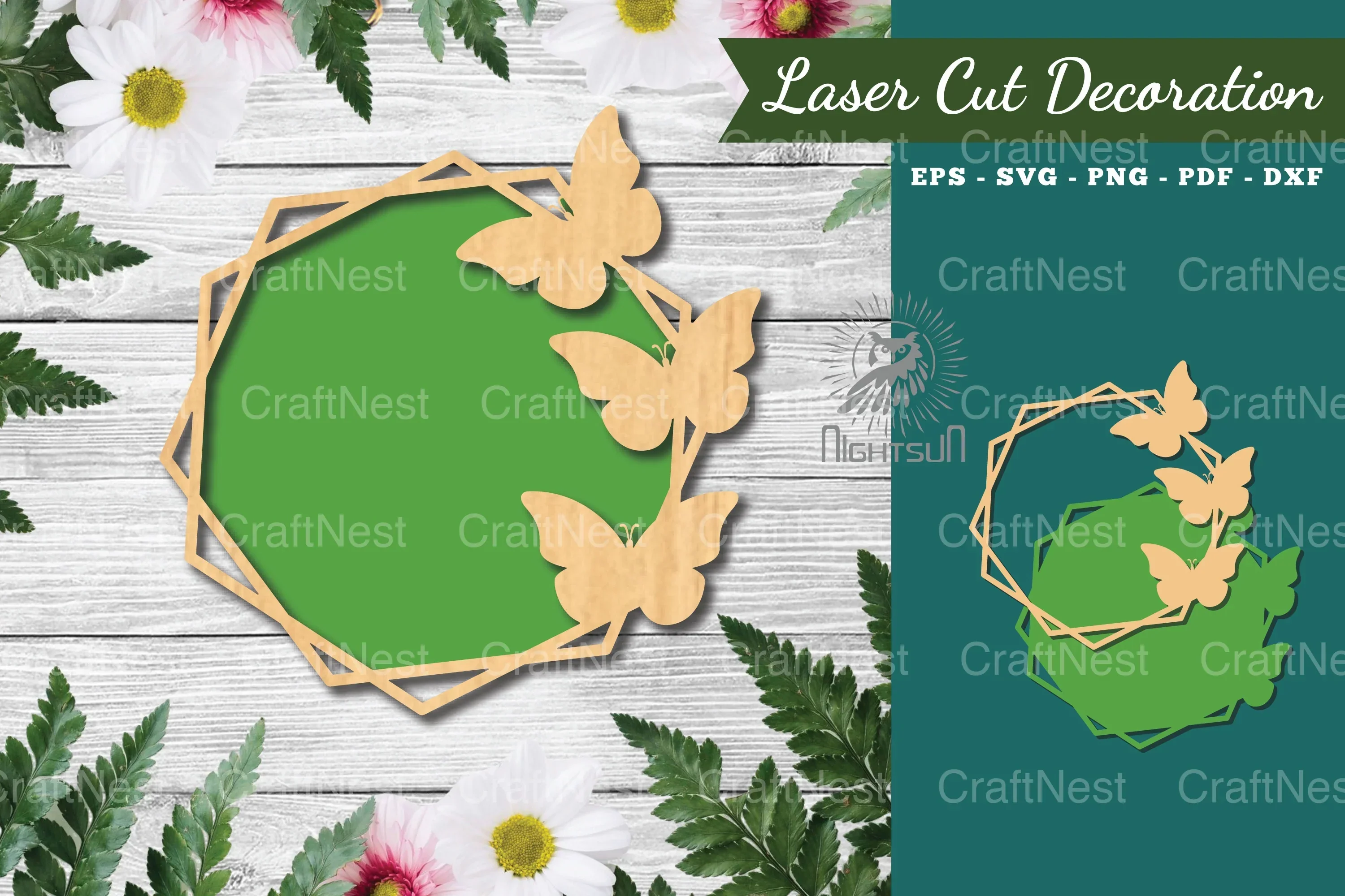 Butterfly Laser Cut Sign Clipart Bundle