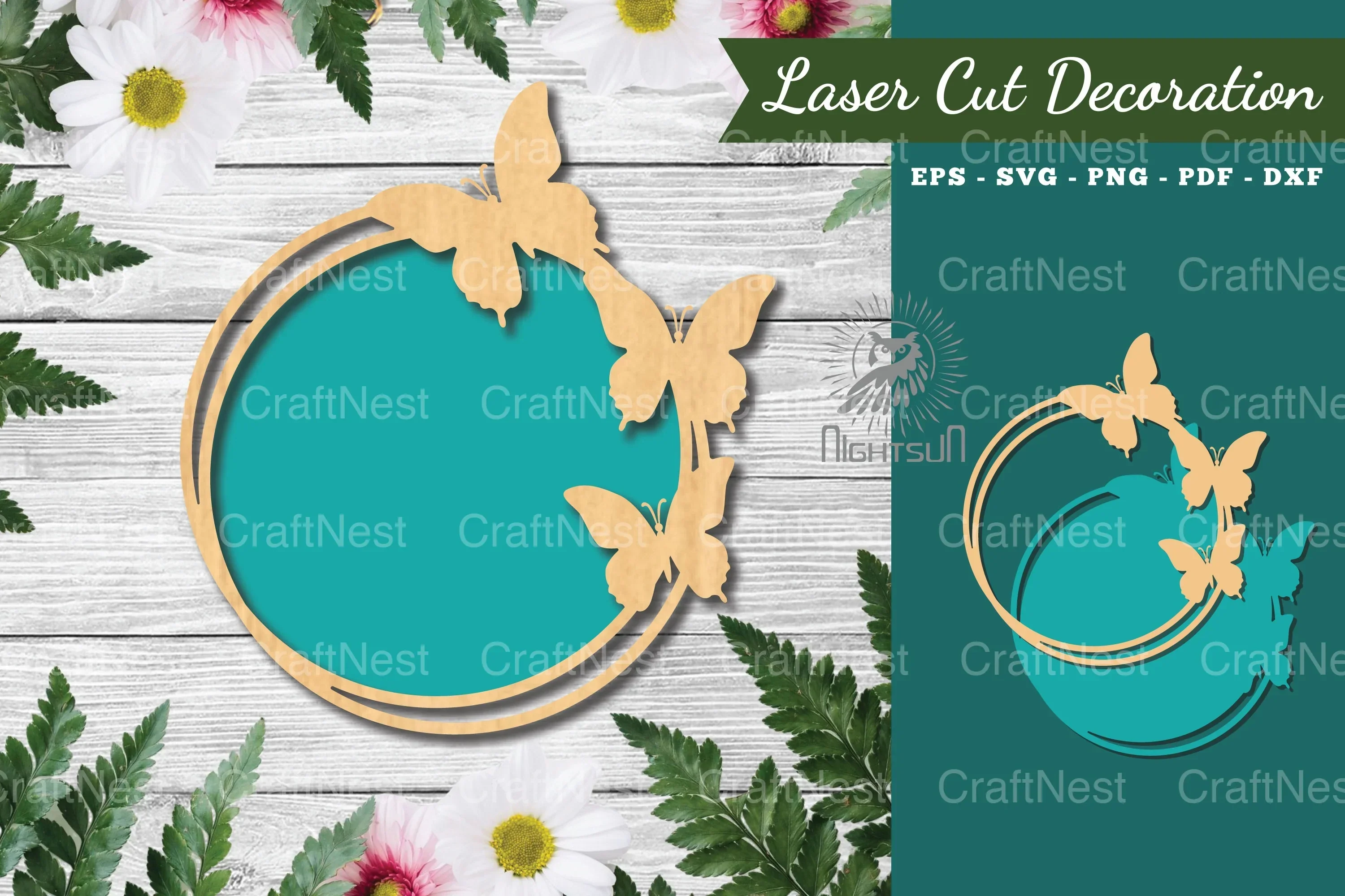 Butterfly Laser Cut Sign Clipart Bundle
