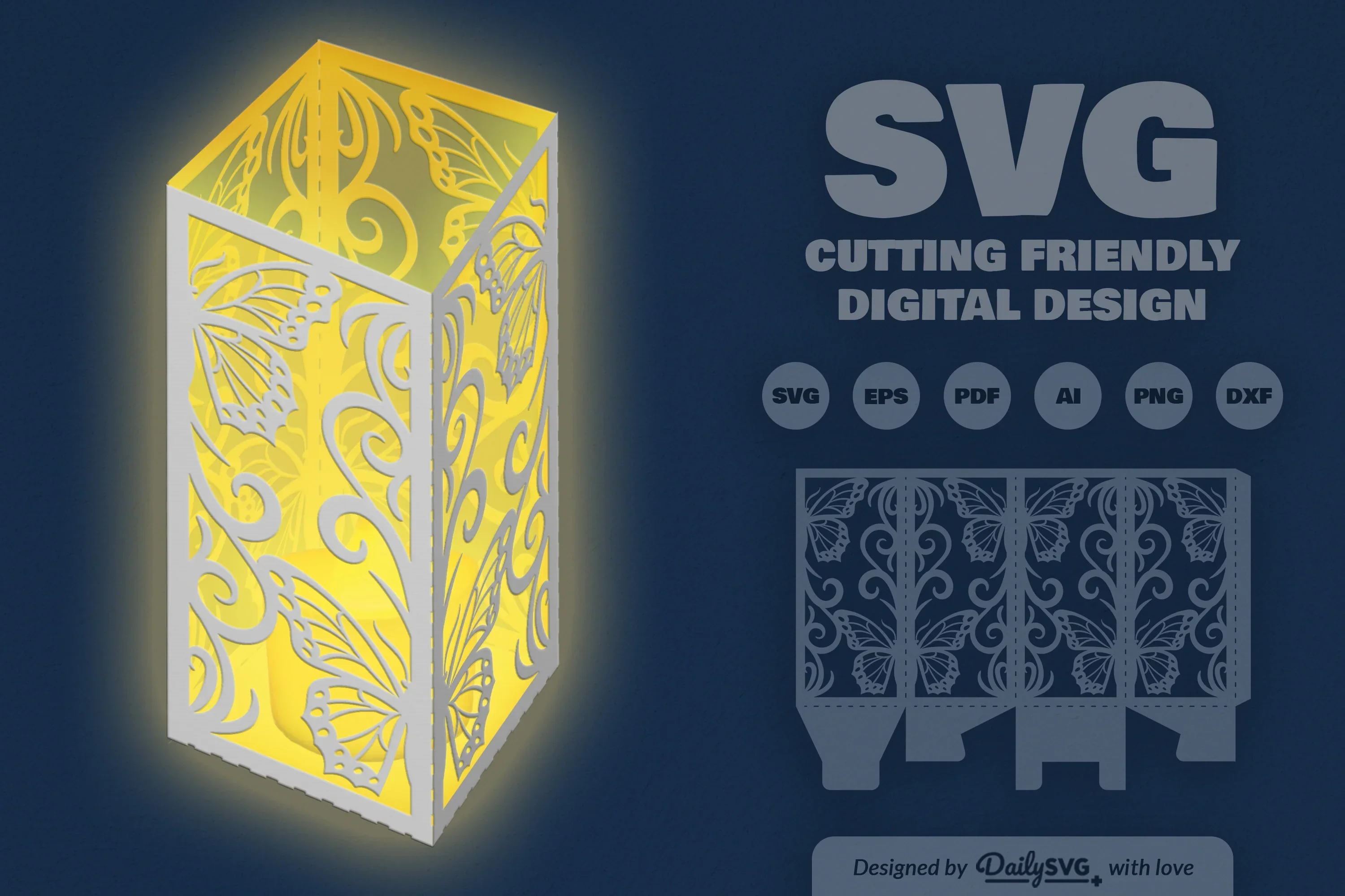 Butterfly Ornament Cut SVG Bundle - Image 2