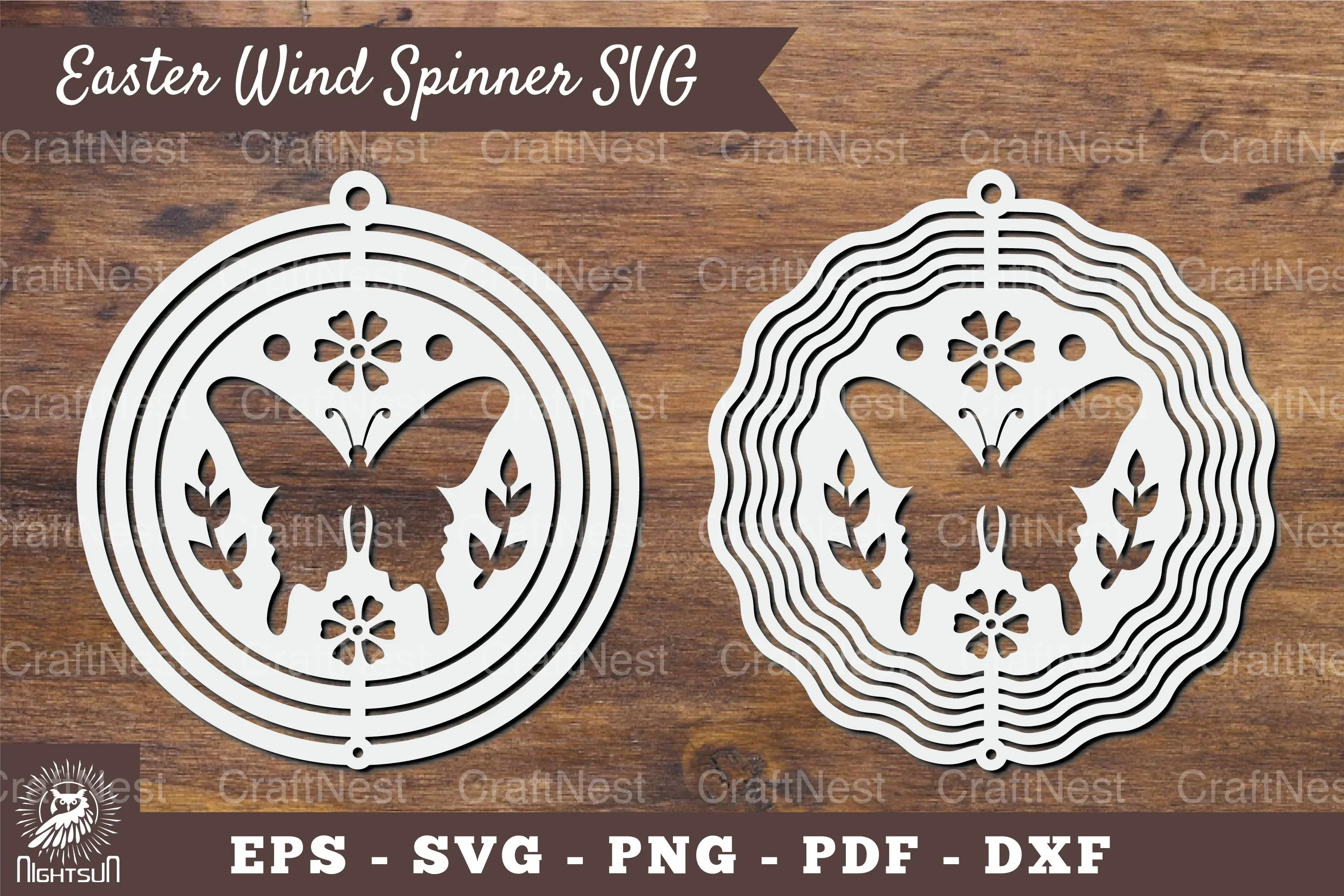 Butterfly Wind Spinner Clipart Bundle