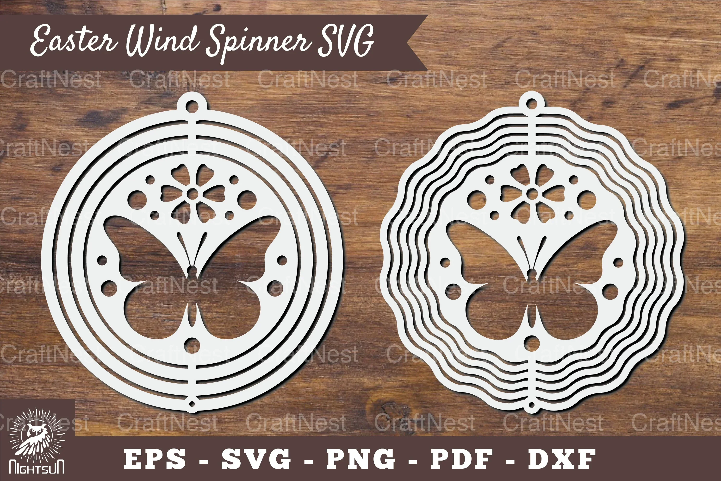 Butterfly Wind Spinner Clipart Bundle