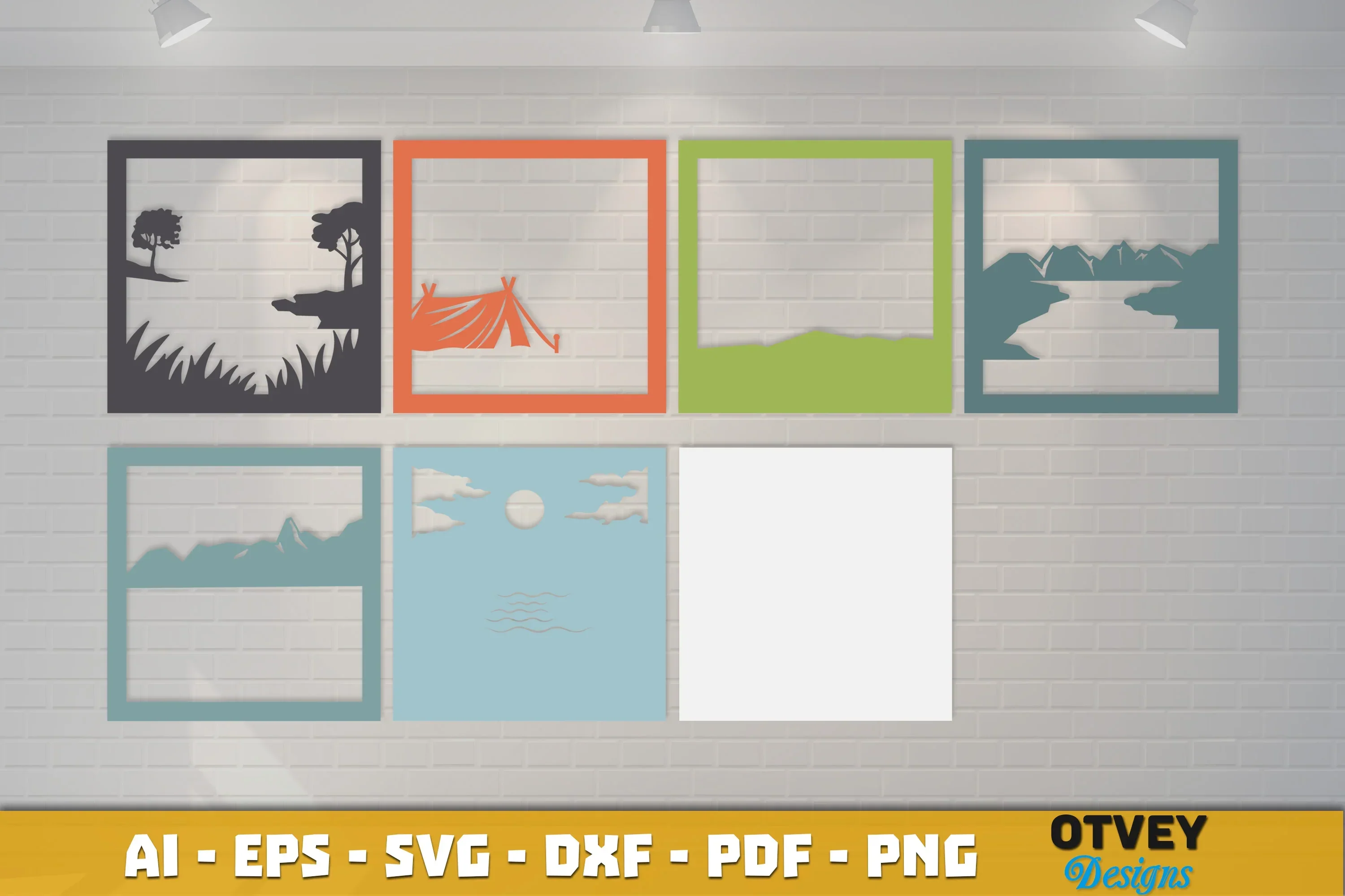 Camping 3D Shadowbox Layered SVG Bundle - Image 3