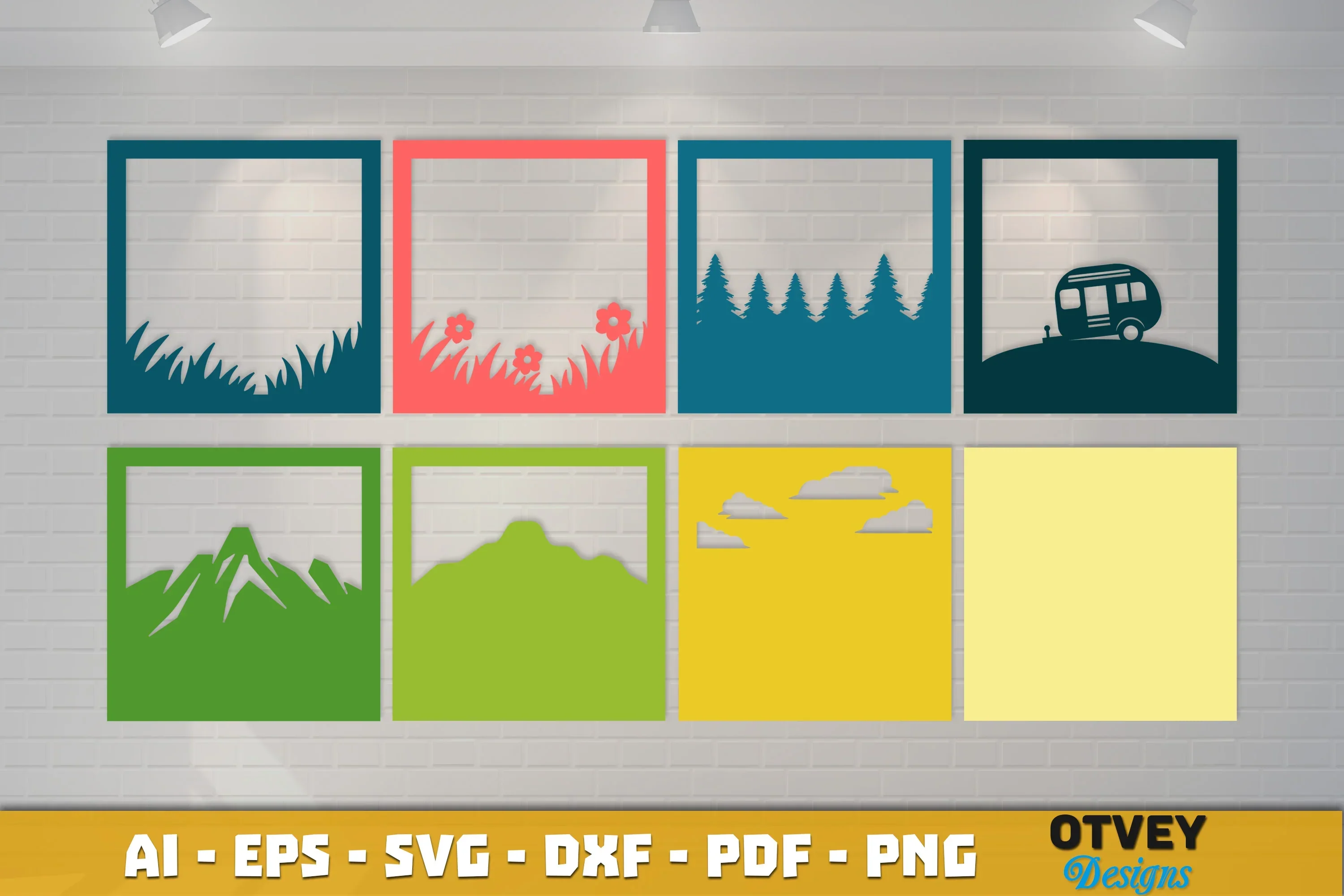 Camping 3D Shadowbox Layered SVG Bundle - Image 3