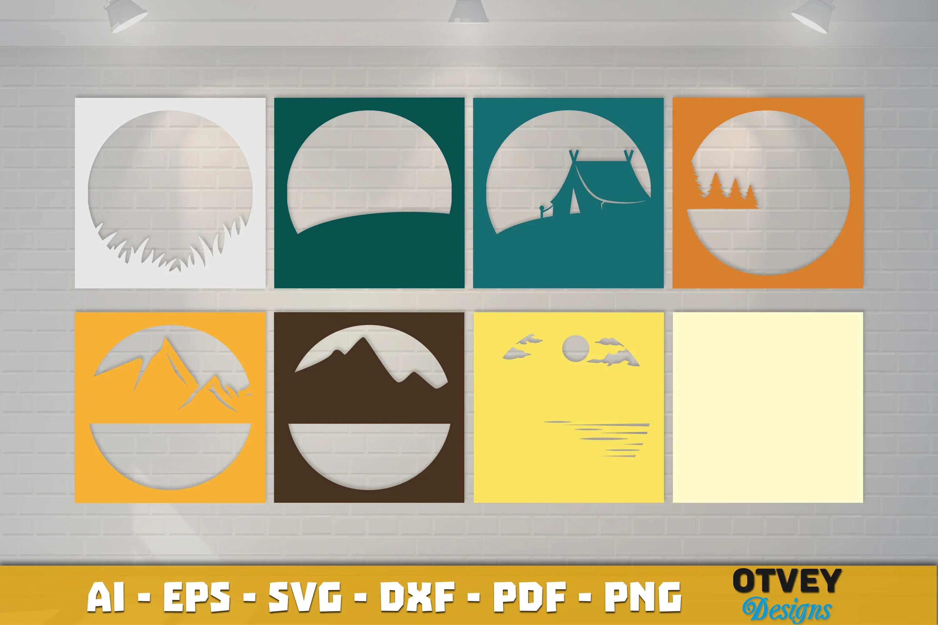 Camping 3D Shadowbox Layered SVG Bundle - Image 3