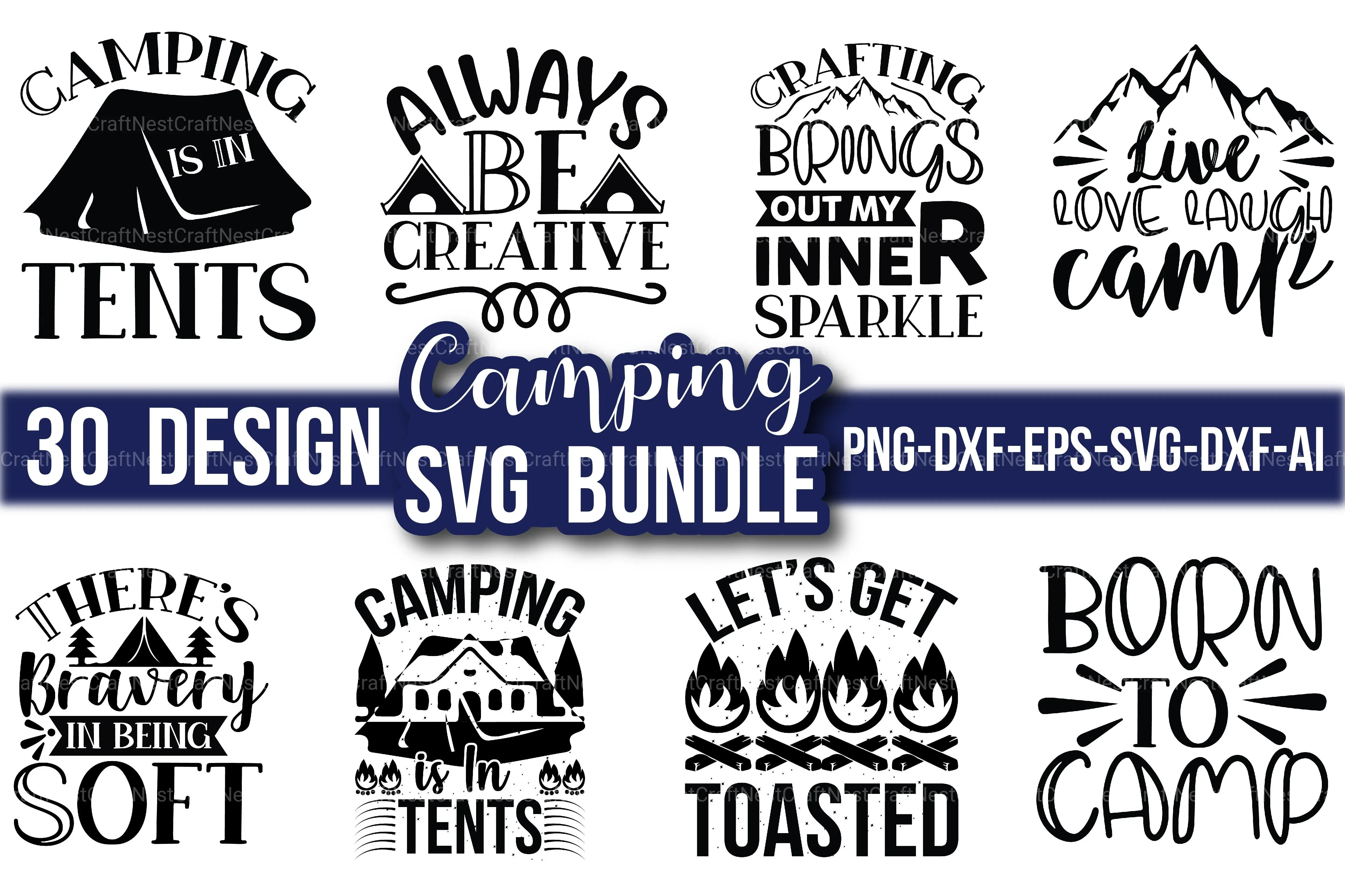 Camping SVG Bundle