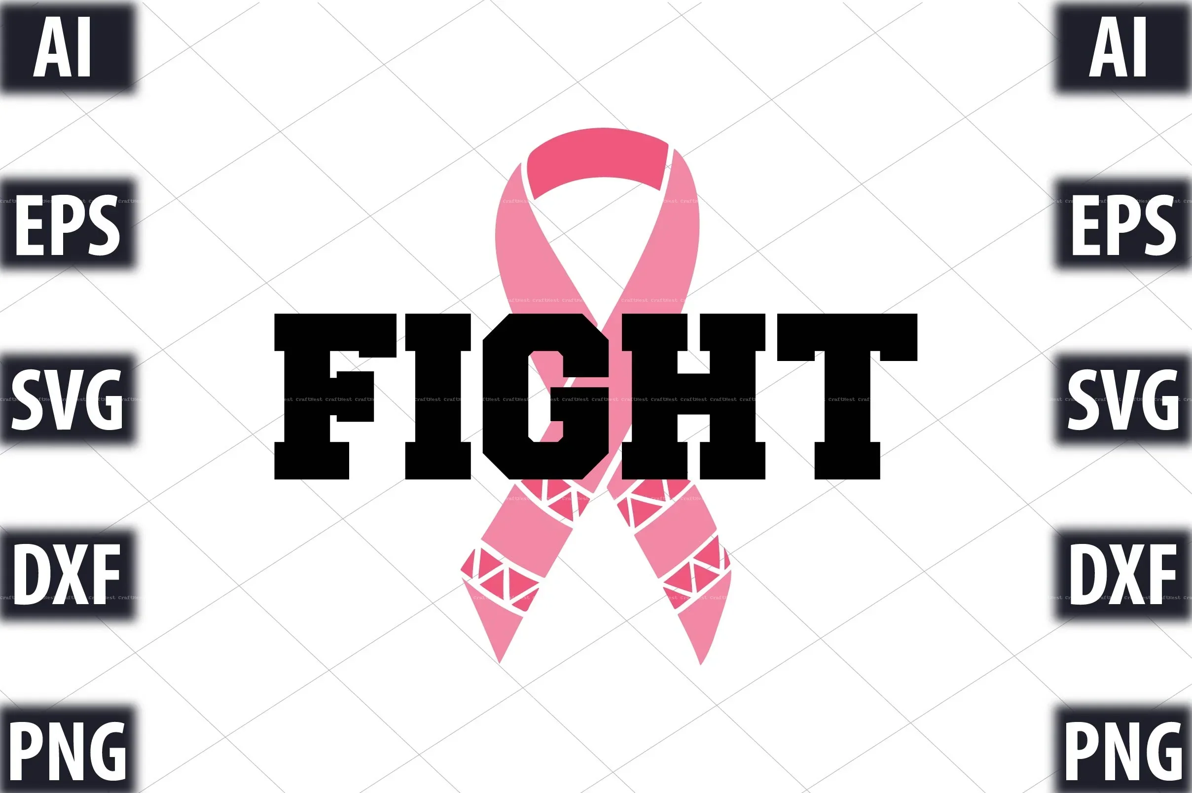 Cancer Awareness SVG Design Bundle - Image 4