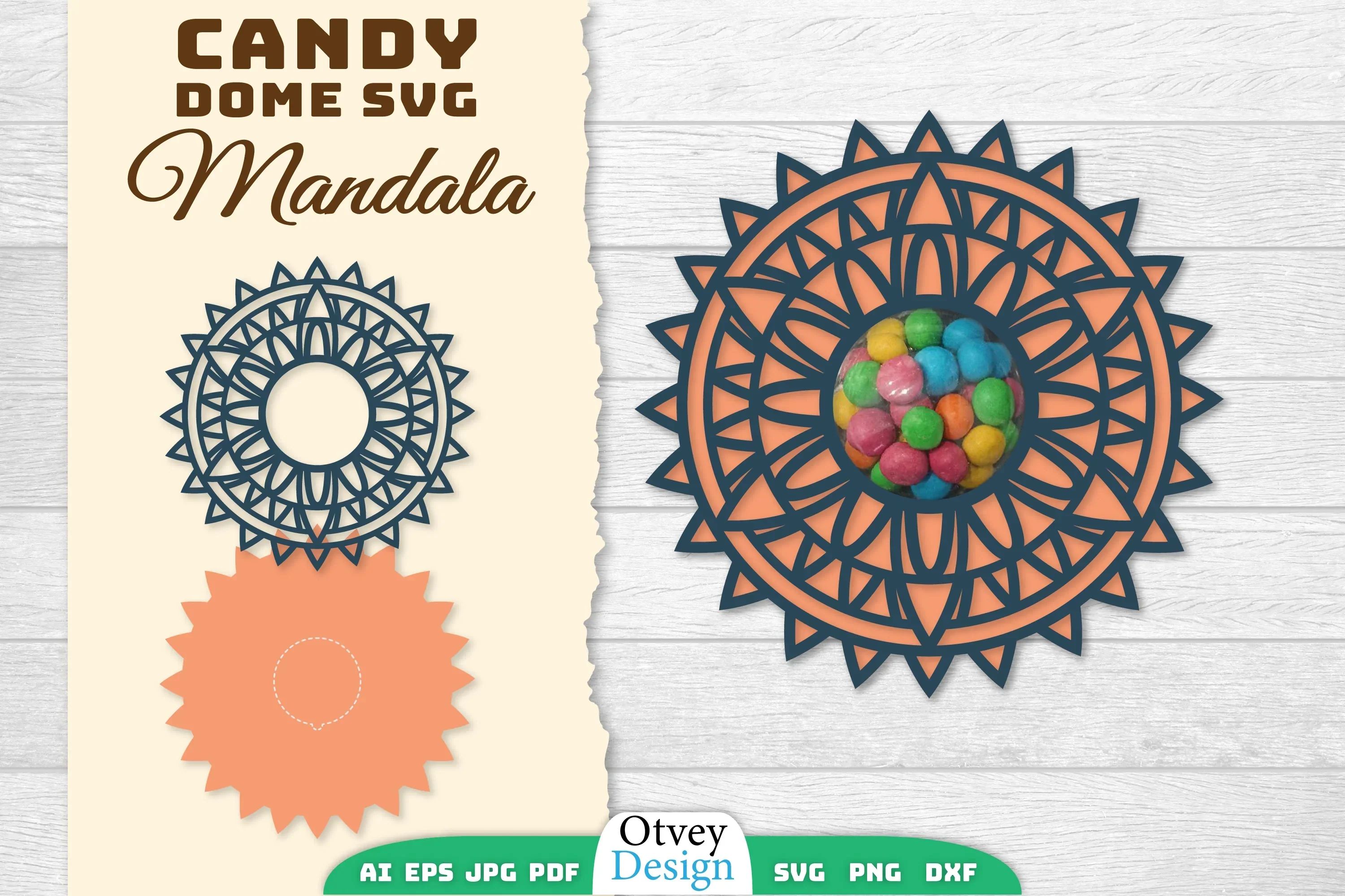 Candy Dome Mandala SVG Bundle