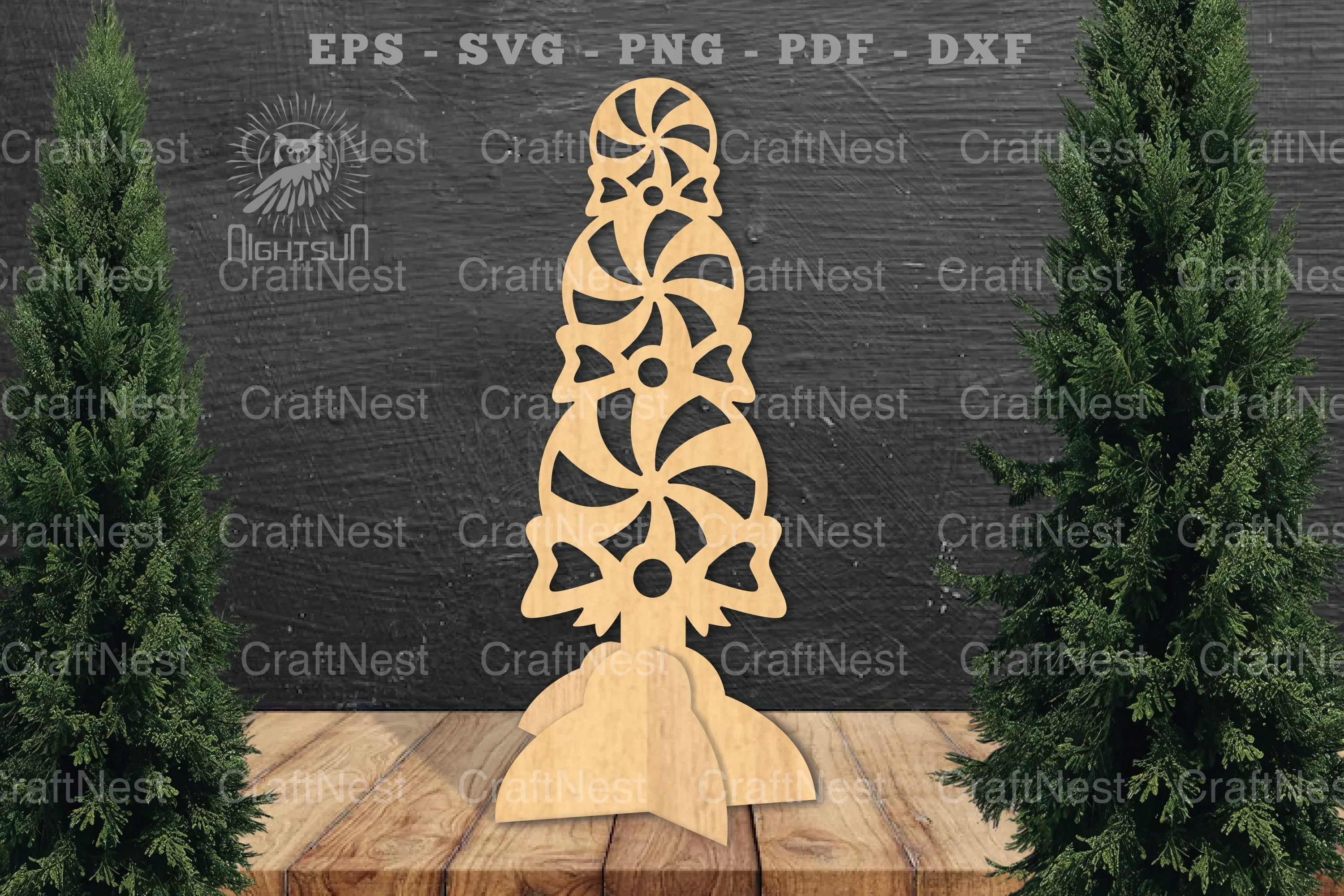 Candy Pile Laser Cut Home Decor Clipart Bundle