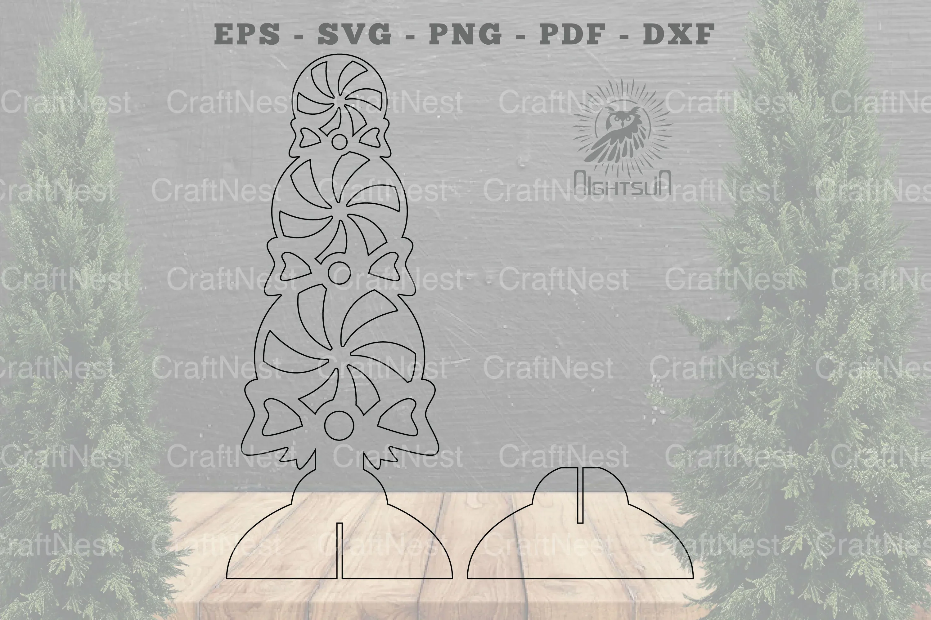Candy Pile Laser Cut Home Decor Clipart Bundle - Image 2