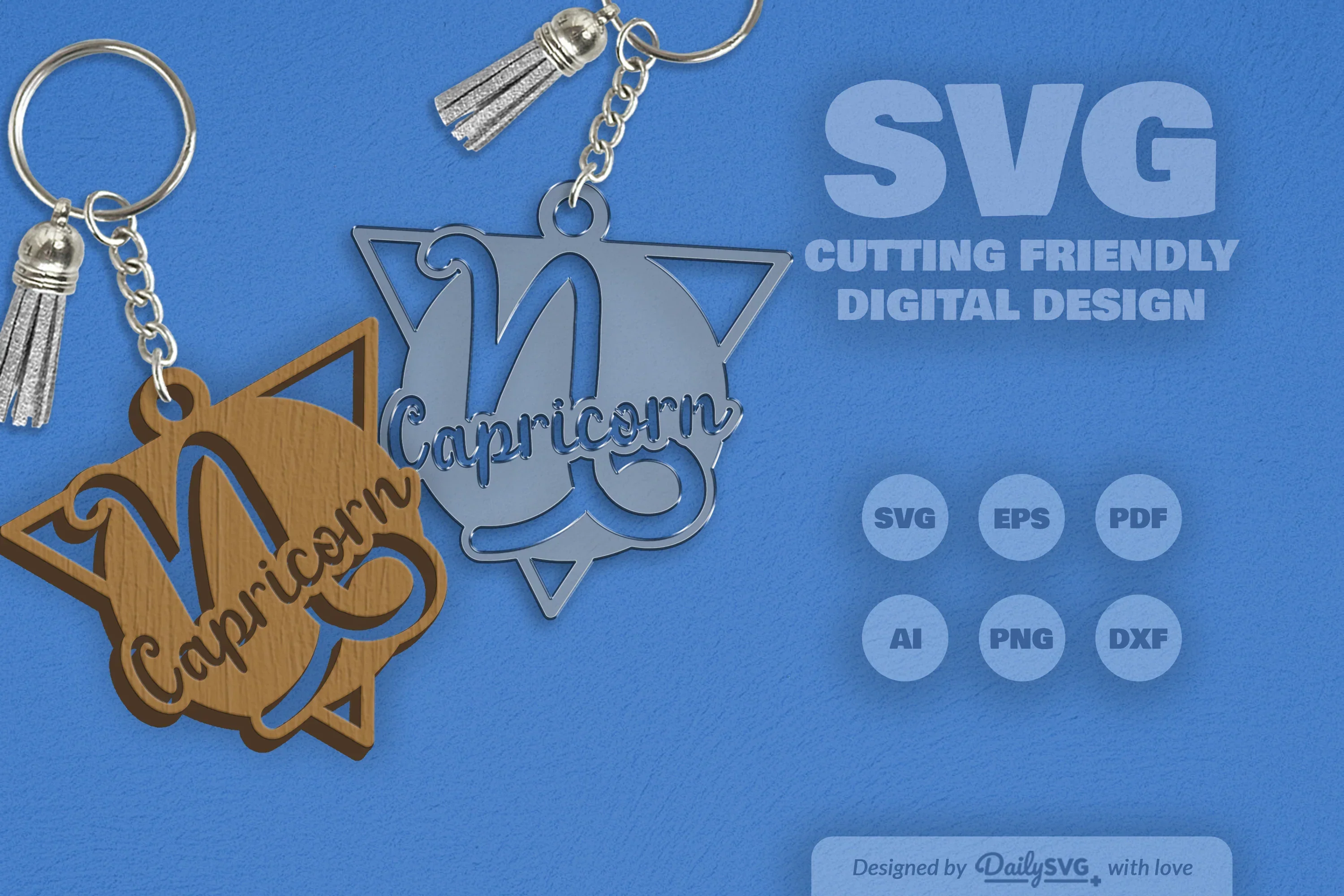 Capricorn Zodiac Triangle SVG Bundle - Image 2