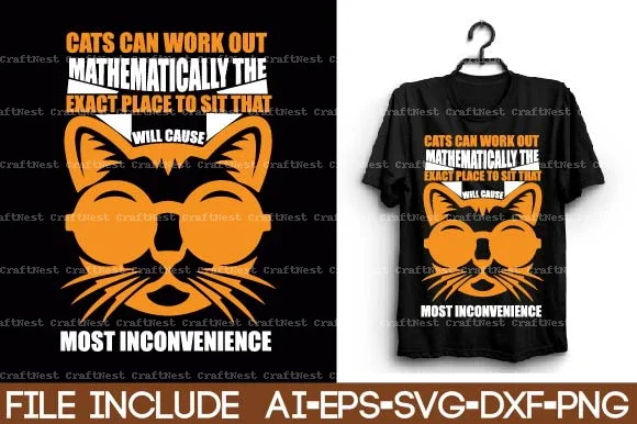 Cat T-Shirt SVG Bundle - Image 5