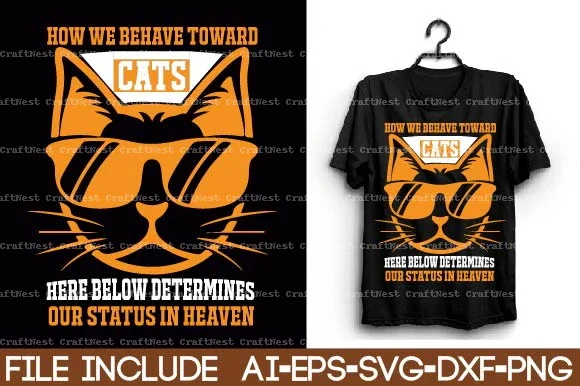 Cat T-Shirt SVG Bundle - Image 7