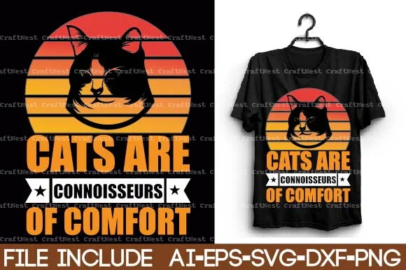 Cat T-Shirt SVG Bundle - Image 9