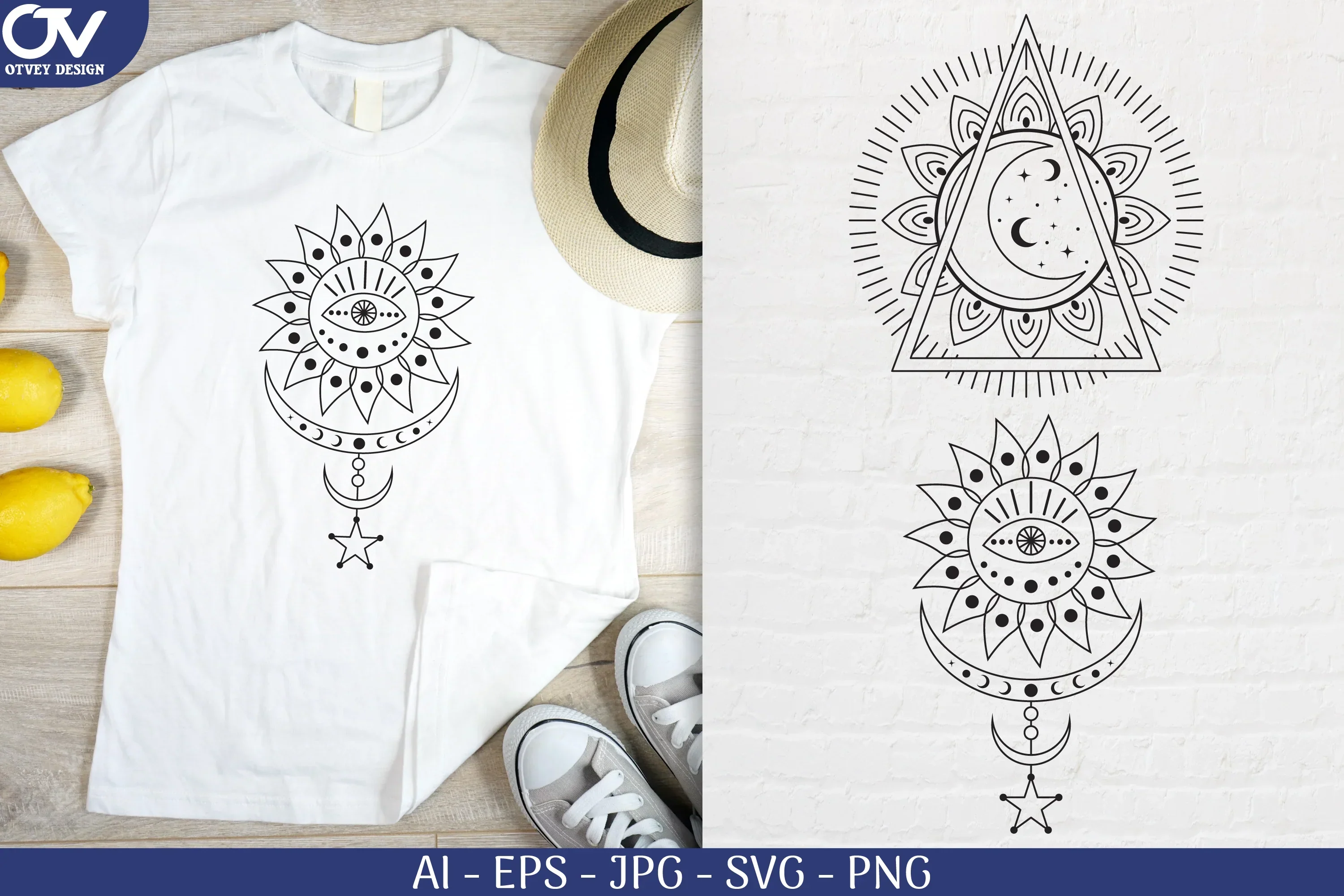 Celestial Illustration SVG Bundle