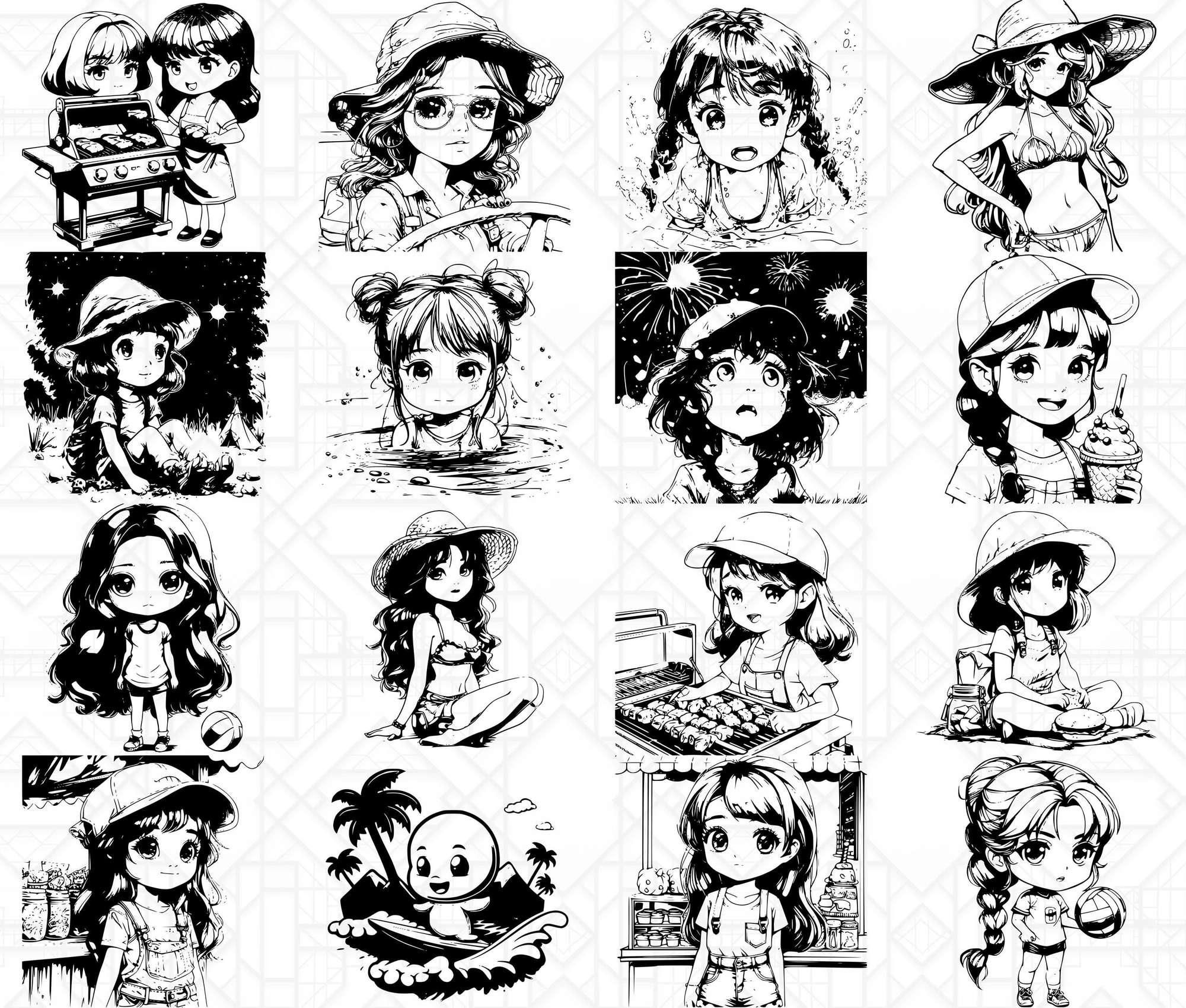 Chibi Summer SVG Bundle - Image 2