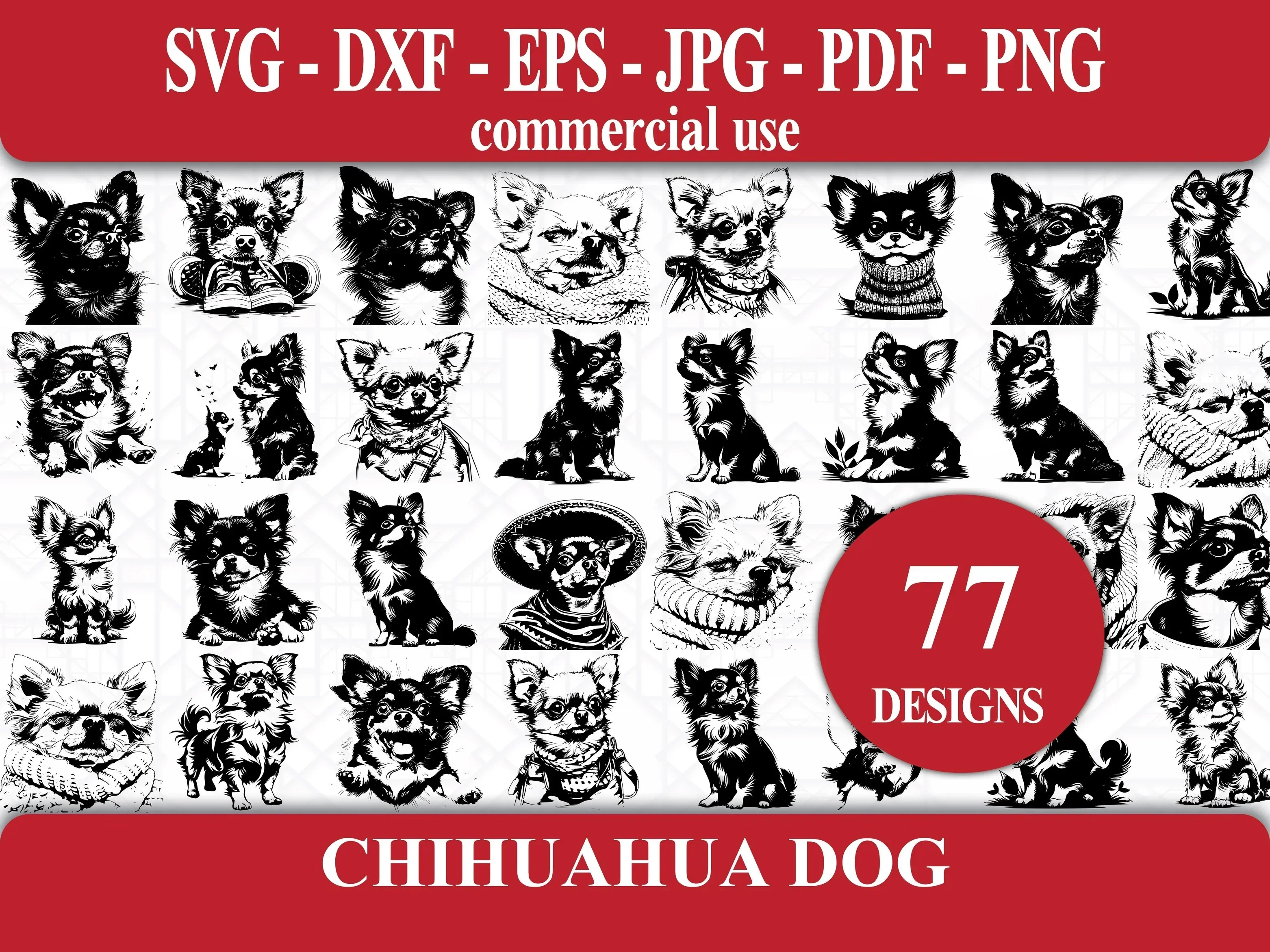 Chihuahua Dog SVG Bundle