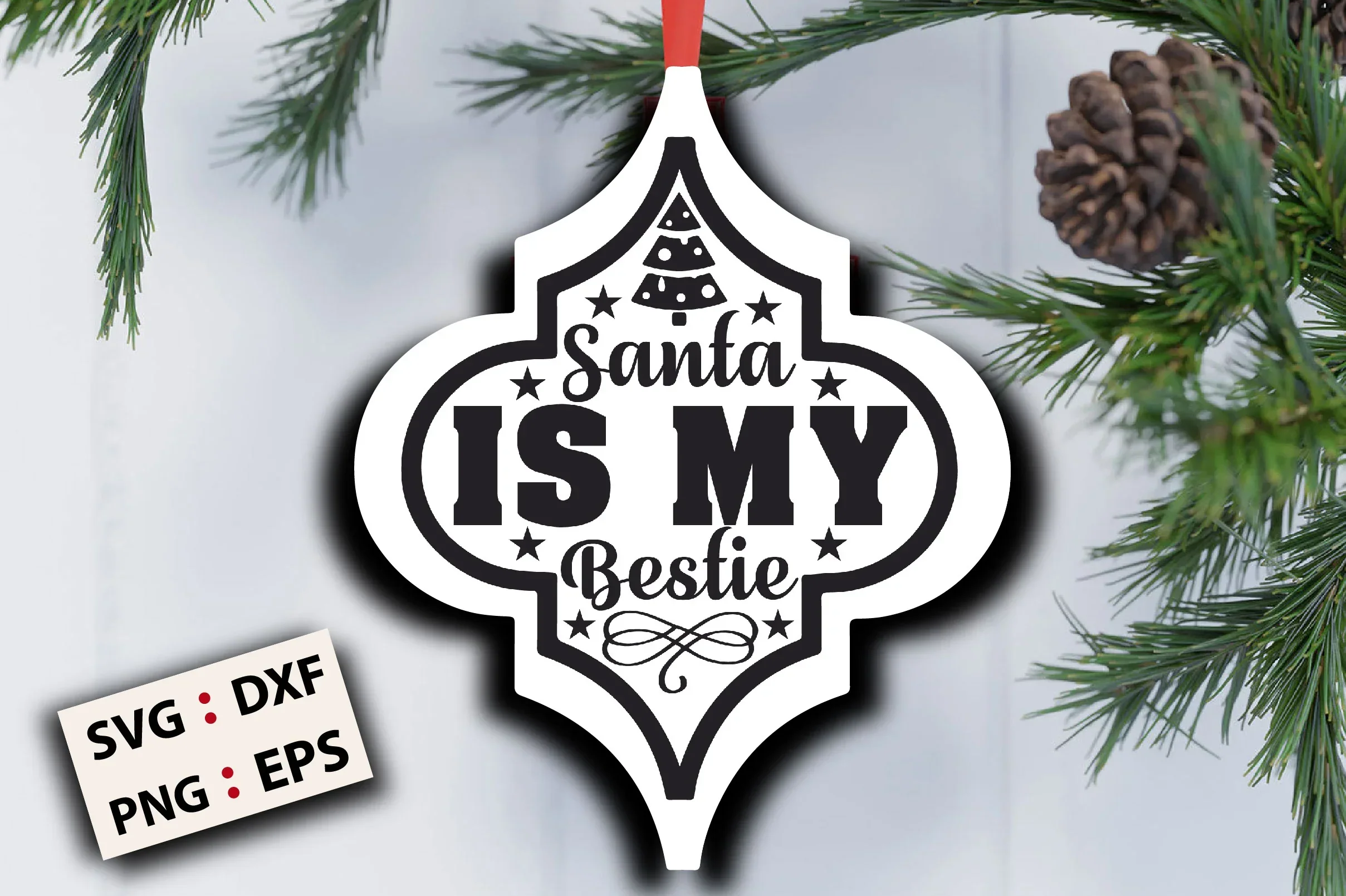 Christmas Arabesque Ornament SVG Bundle - Image 15