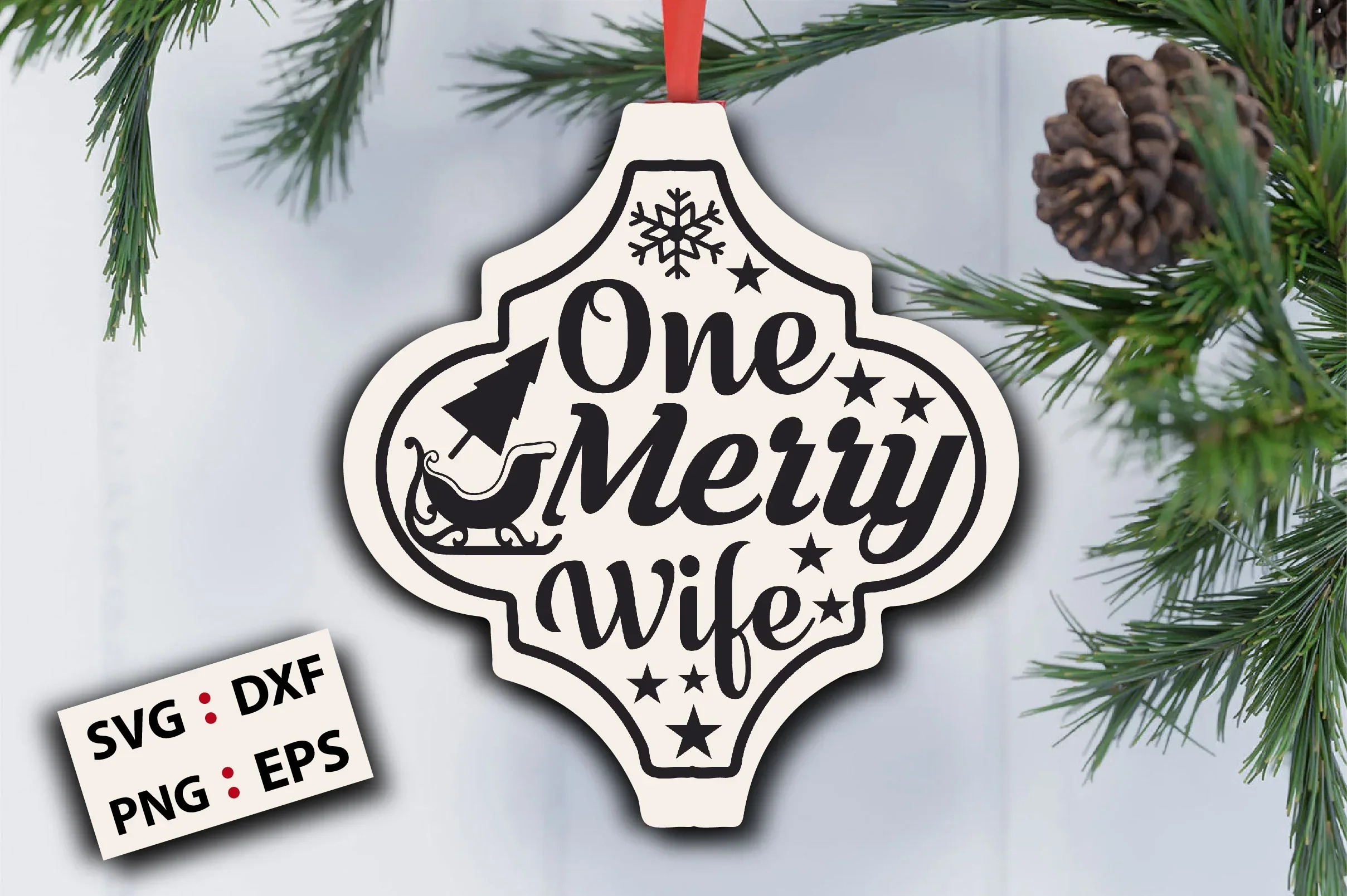 Christmas Arabesque Ornament SVG Bundle - Image 4
