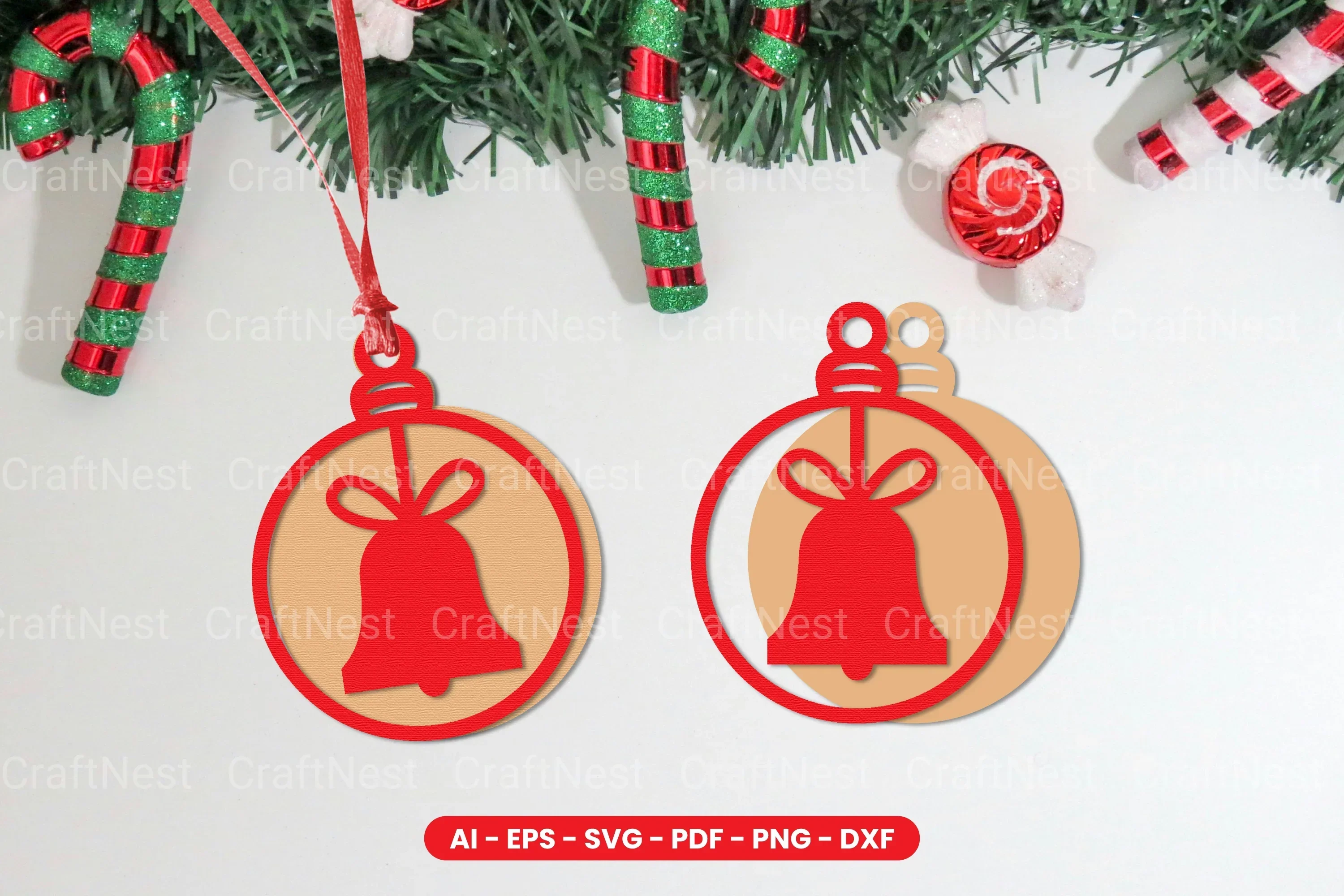 Christmas Ball Lasercut SVG Bundle