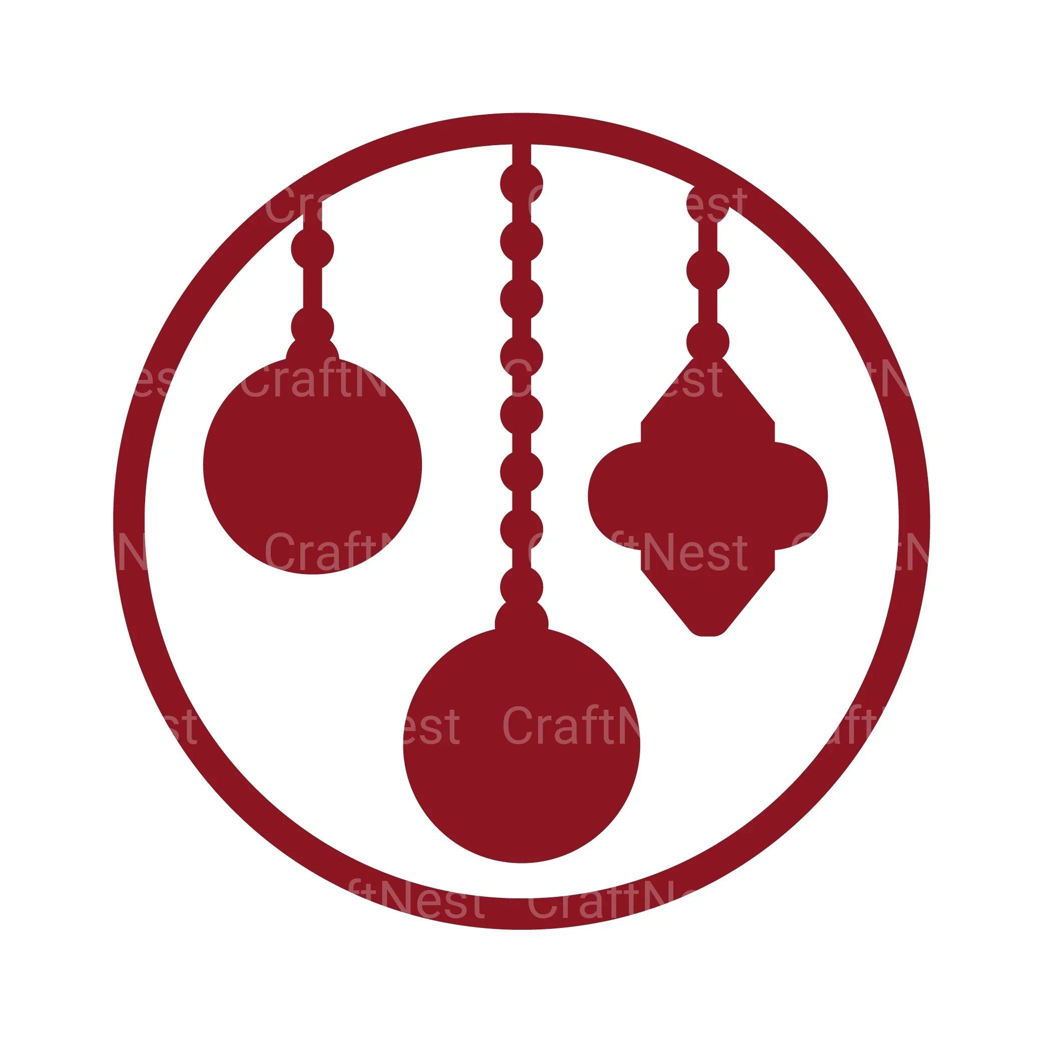 Christmas Bauble Mandala 3D Layered Papercut Clipart Bundle - Image 6