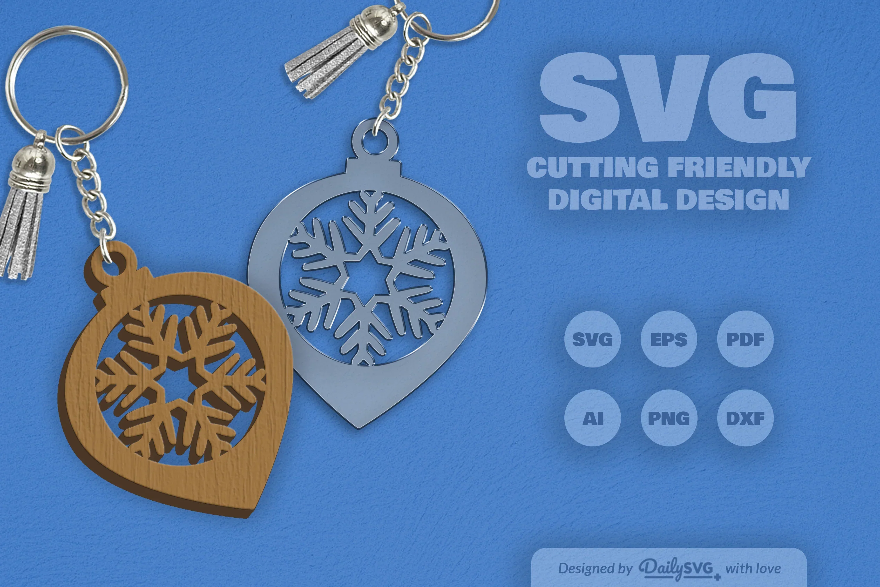Christmas Bauble Snowflakes SVG Bundle - Image 2