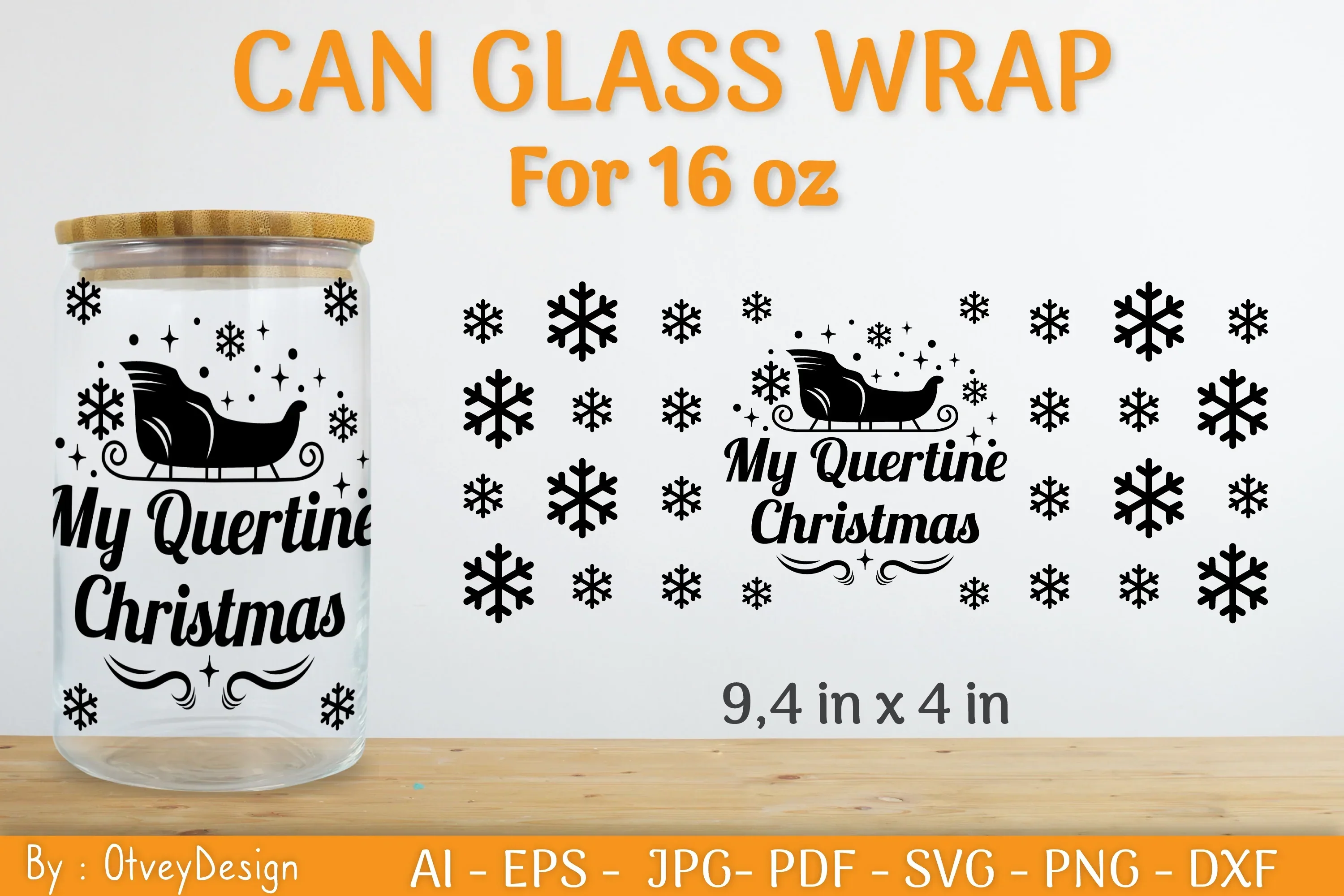 Christmas Can Glass 16 OZ SVG Bundle - Image 2