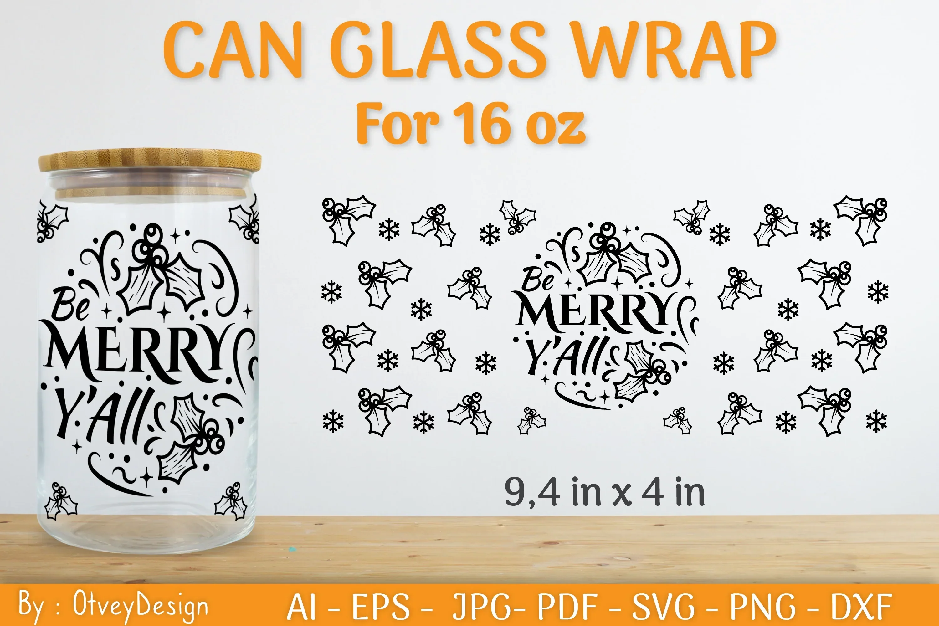 Christmas Can Glass 16 OZ SVG Bundle - Image 2