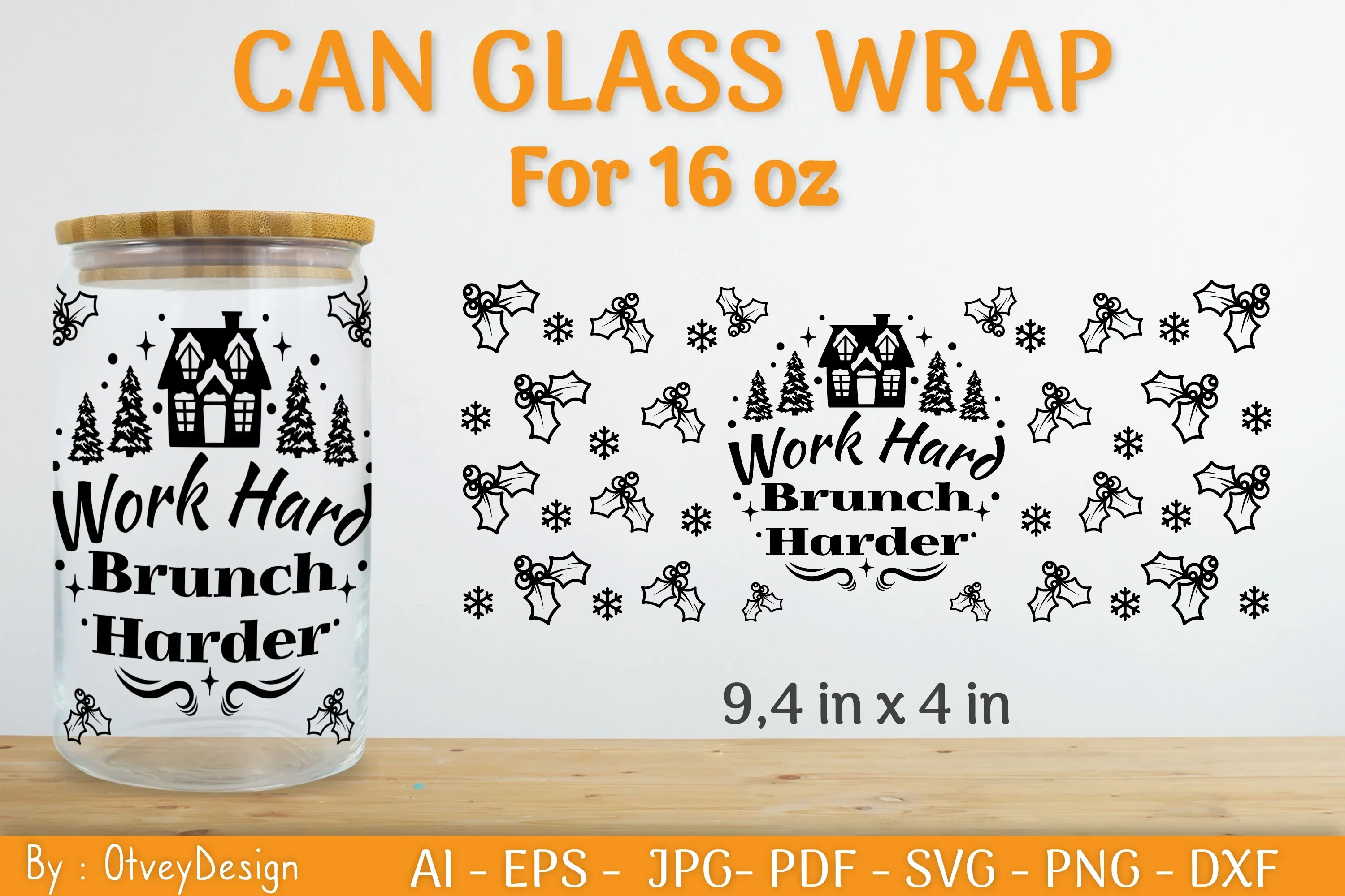 Christmas Can Glass 16 OZ SVG Bundle - Image 2