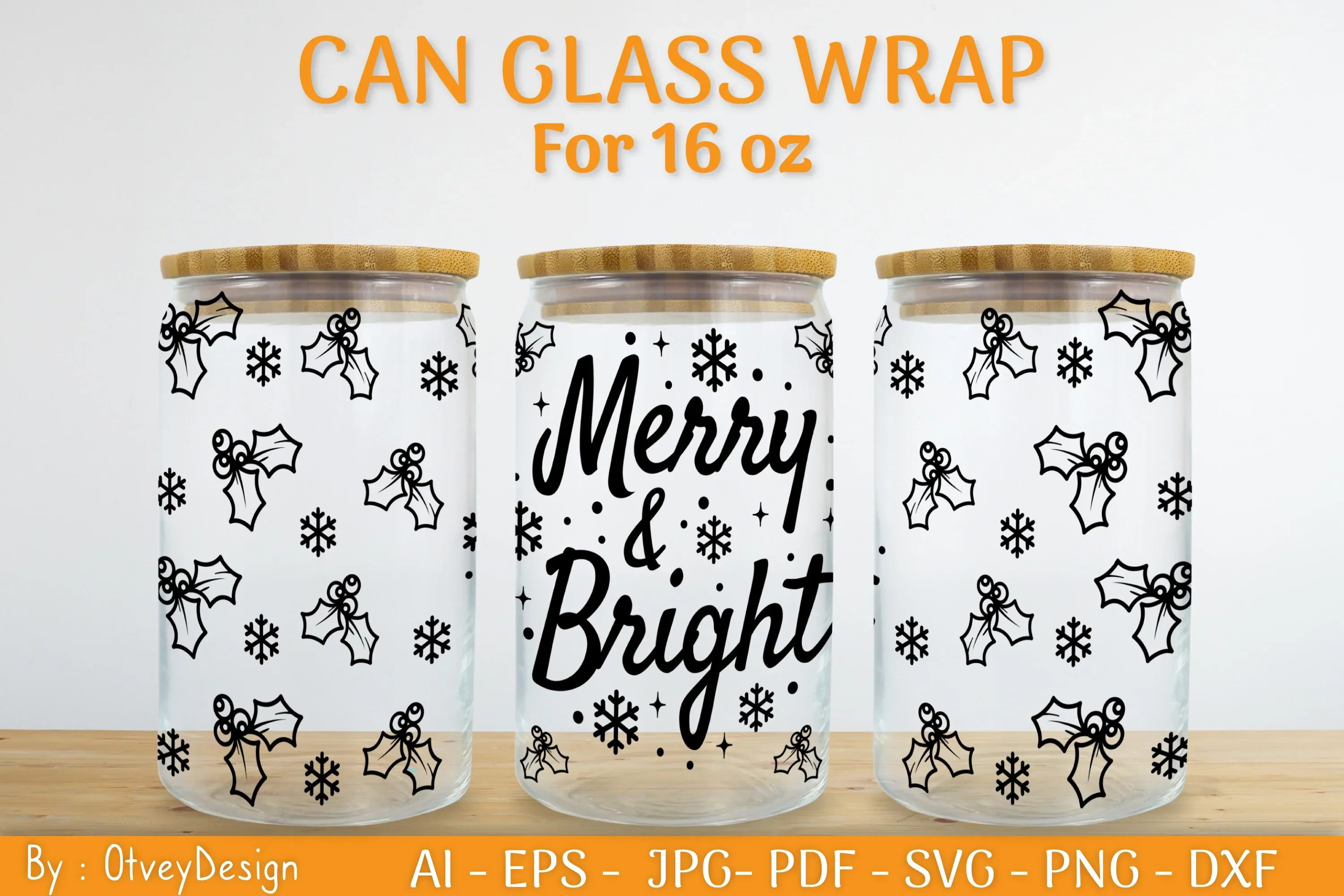 Christmas Can Glass 16 OZ SVG Bundle - Image 2