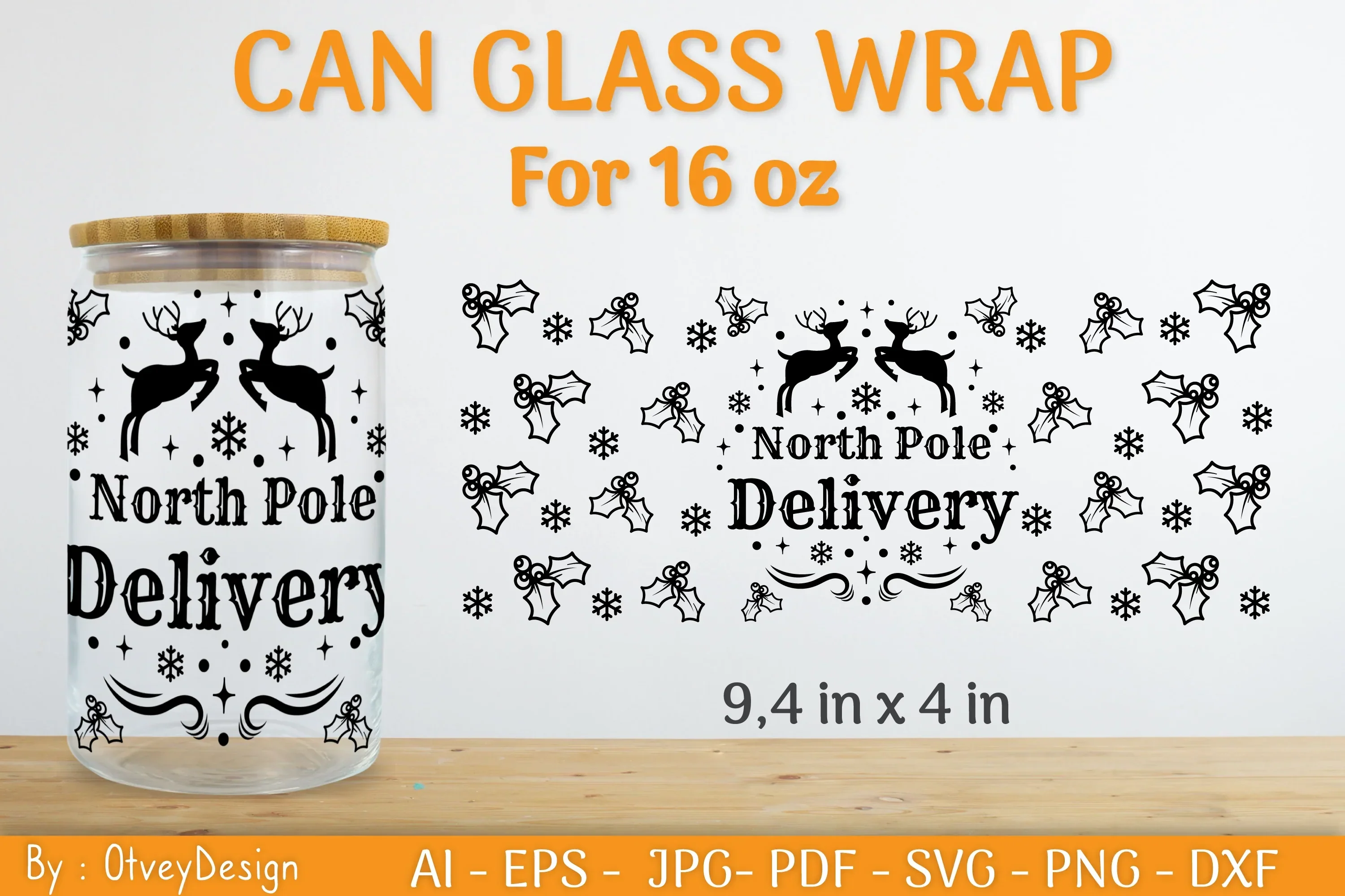 Christmas Can Glass 16 OZ SVG Bundle - Image 2
