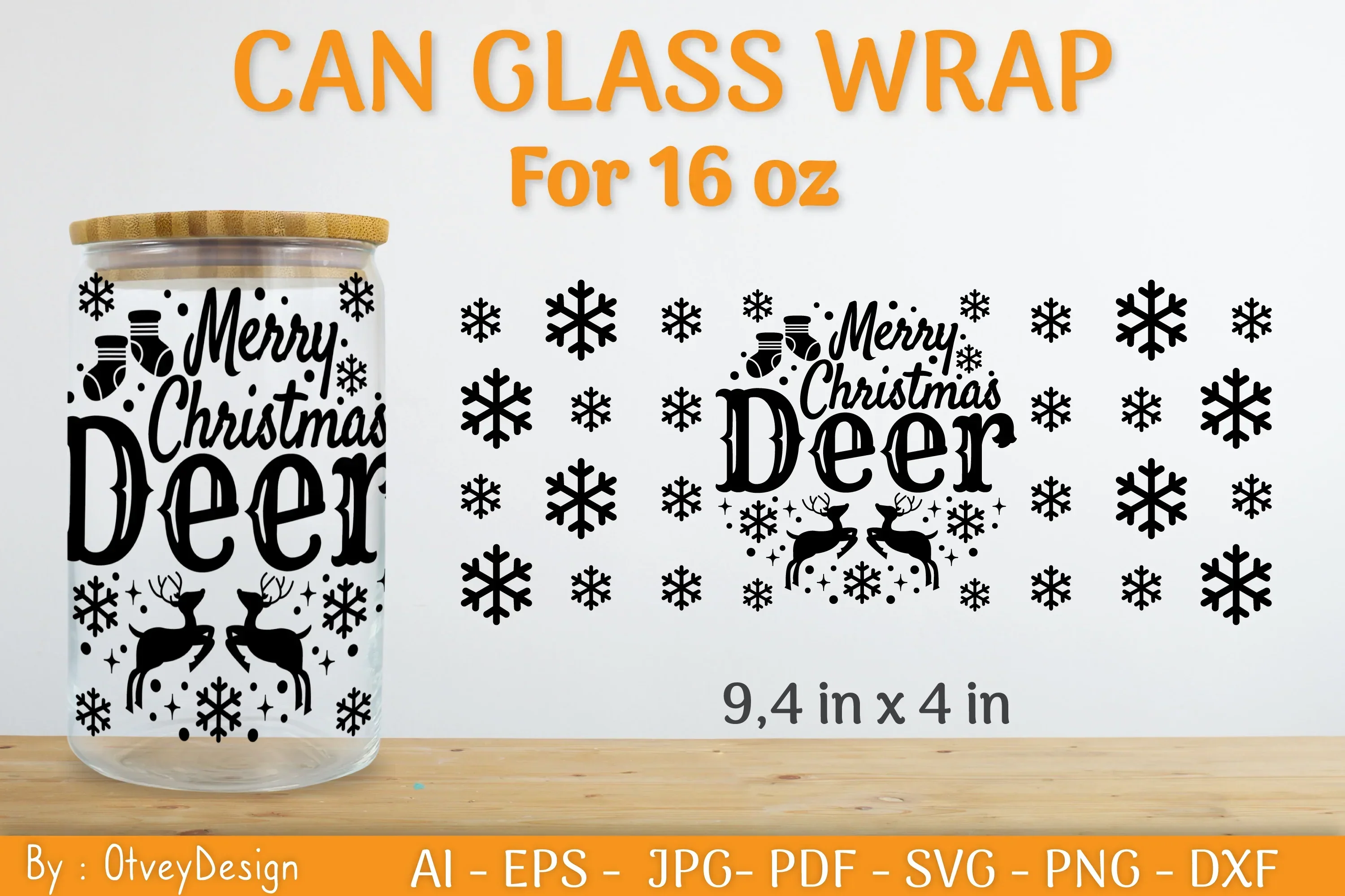 Christmas Can Glass 16 OZ SVG Bundle - Image 2