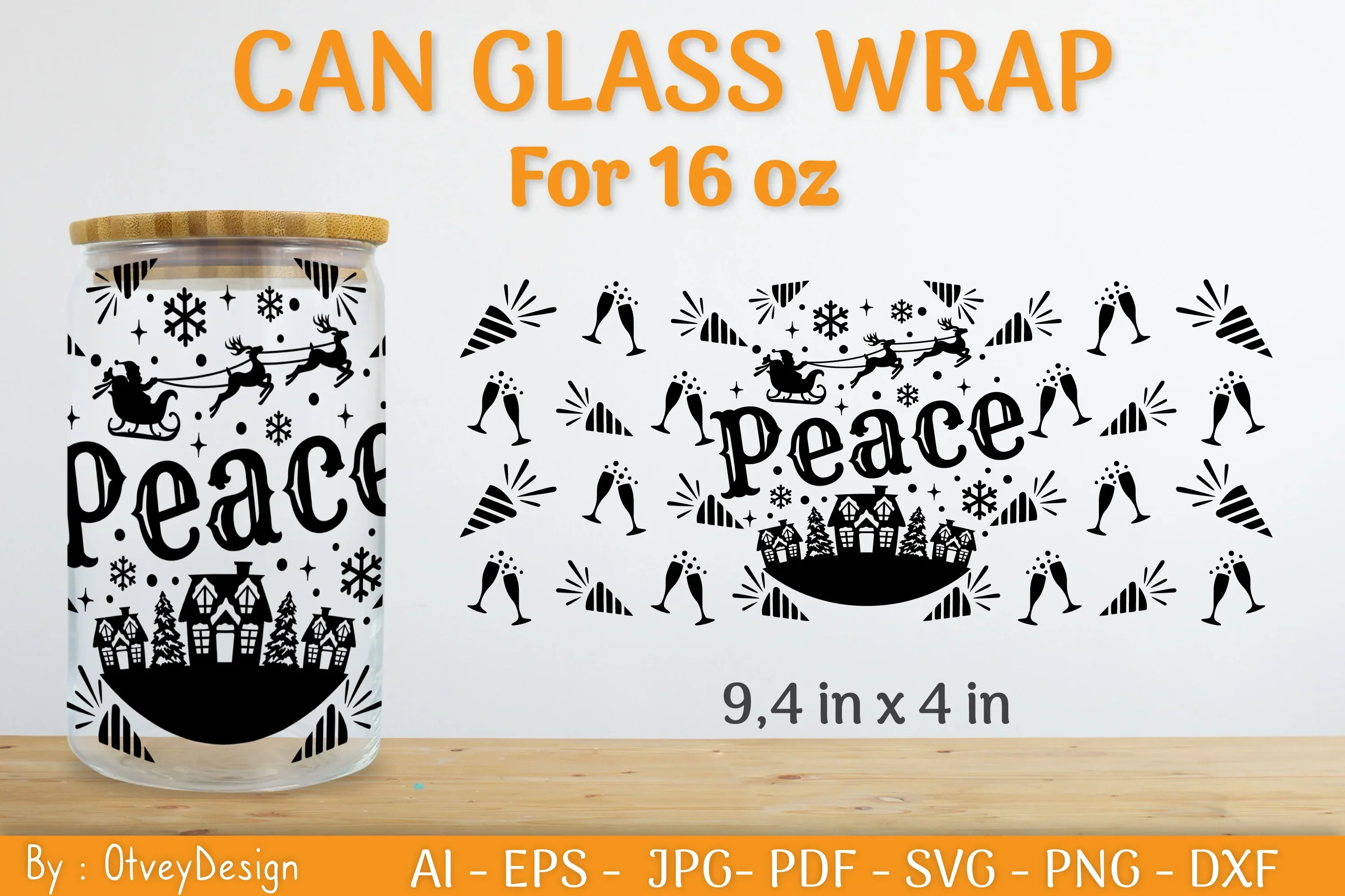 Christmas Can Glass 16 OZ SVG Bundle - Image 2