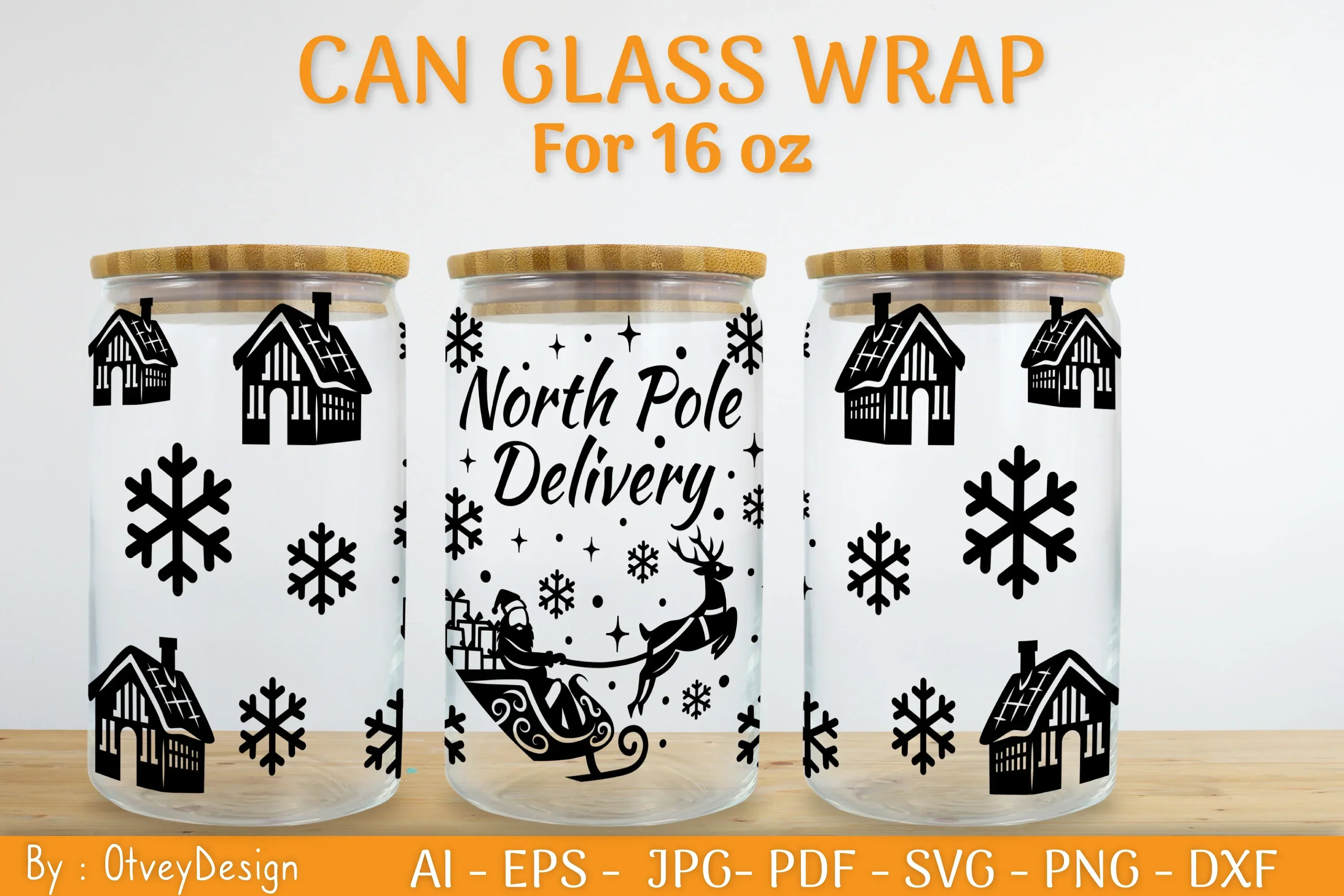 Christmas Can Glass 16 OZ SVG Bundle - Image 2