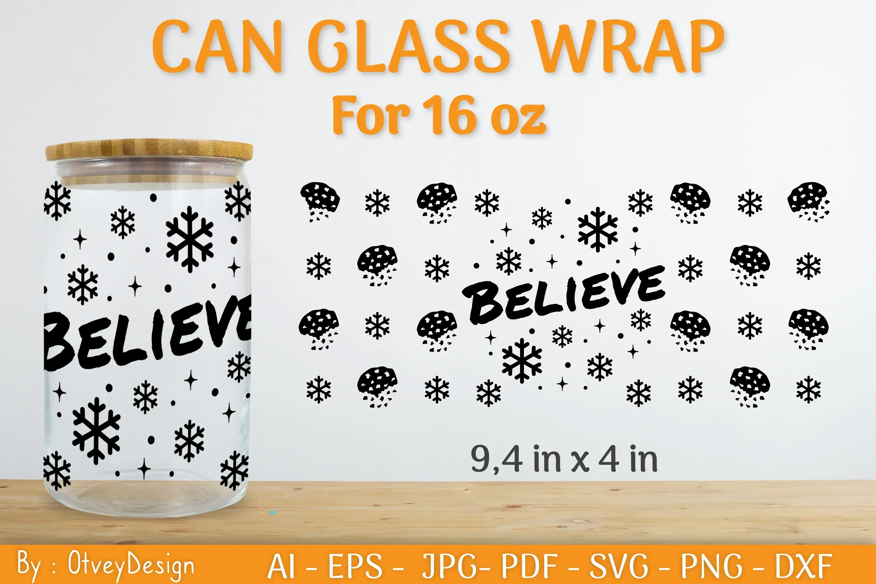 Christmas Can Glass 16 OZ SVG Bundle - Image 2