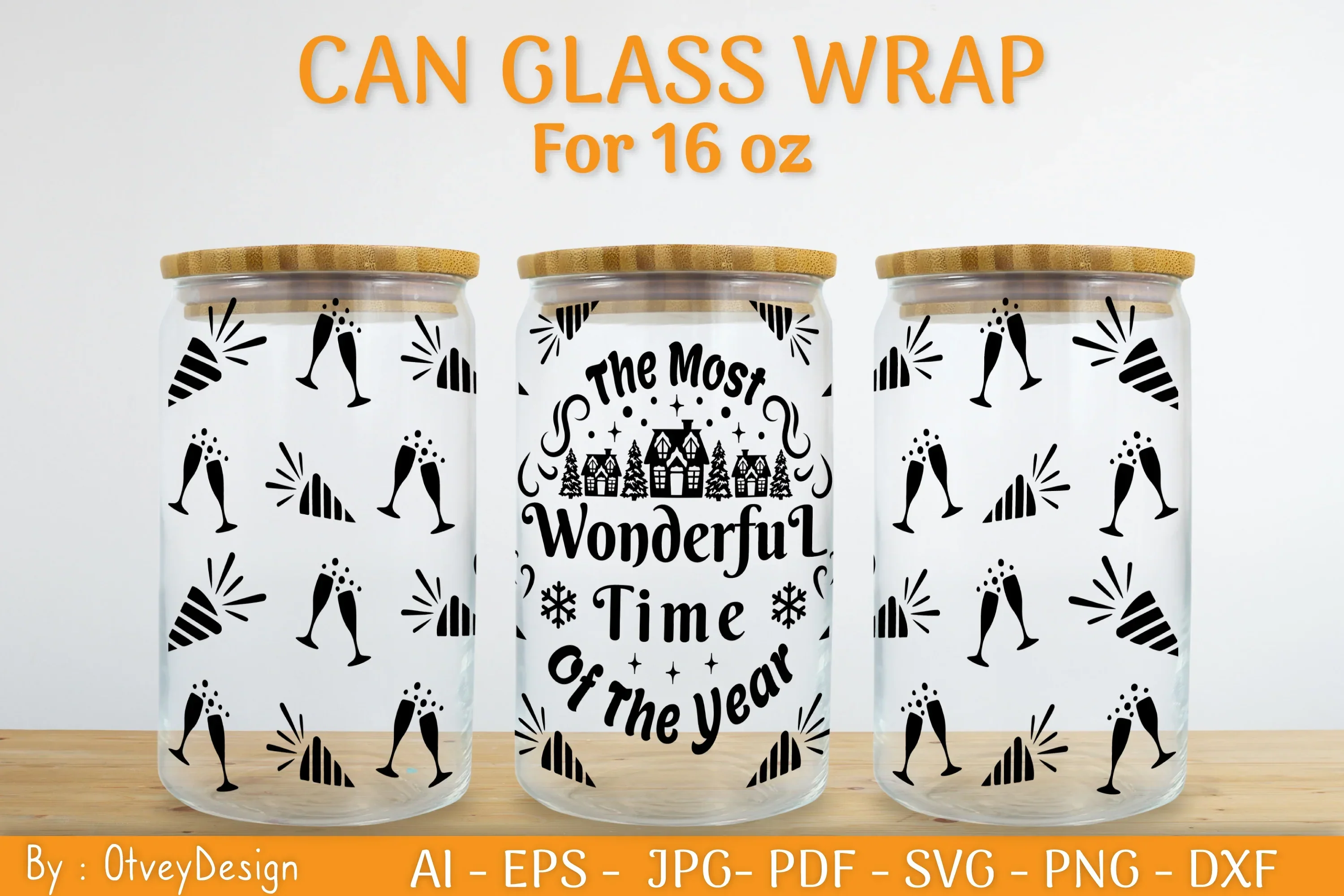 Christmas Can Glass 16 OZ SVG Bundle - Image 2