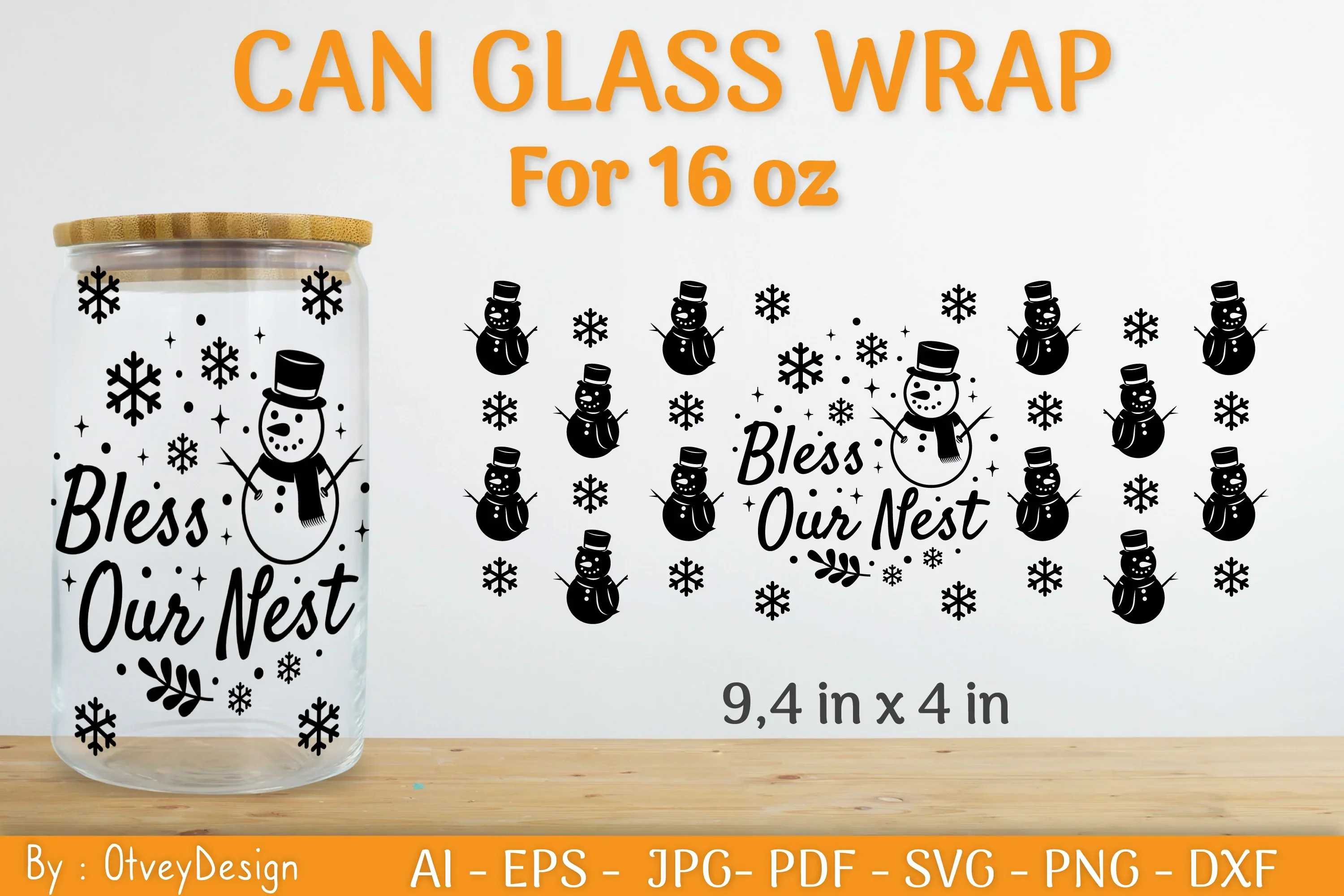 Christmas Can Glass 16 OZ SVG Bundle - Image 2