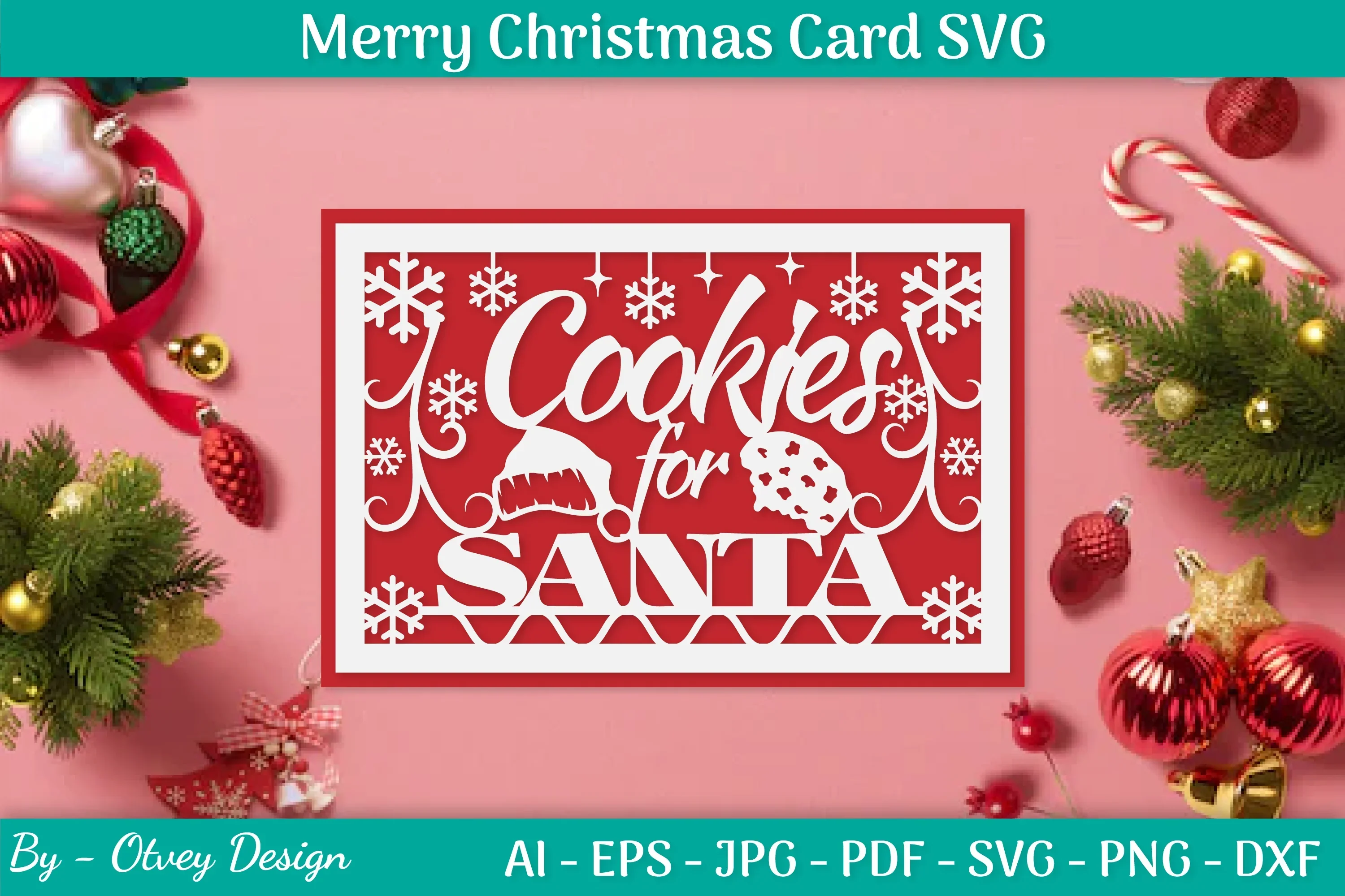 Christmas Card Papercut SVG Bundle