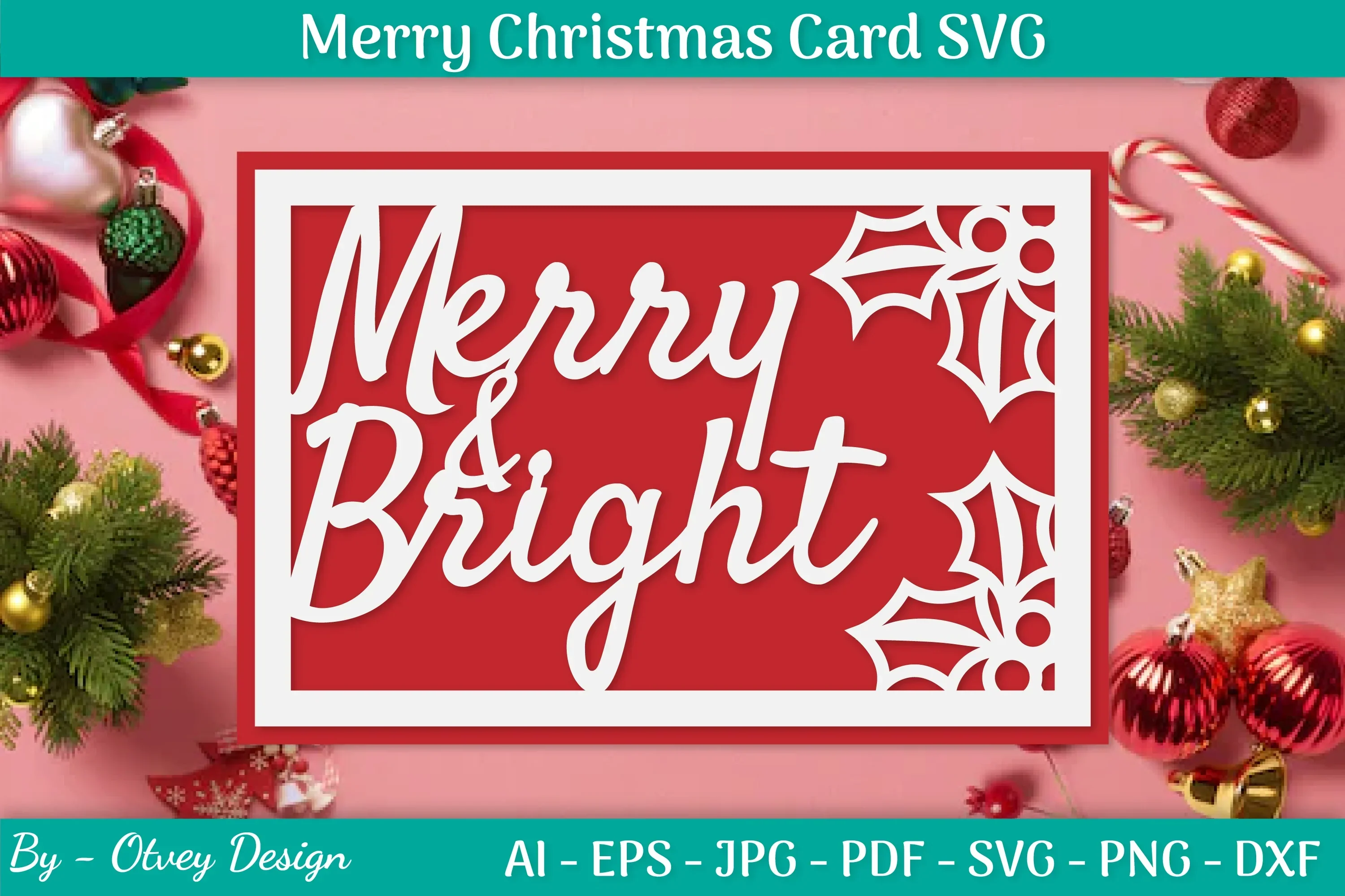 Christmas Card Papercut SVG Bundle