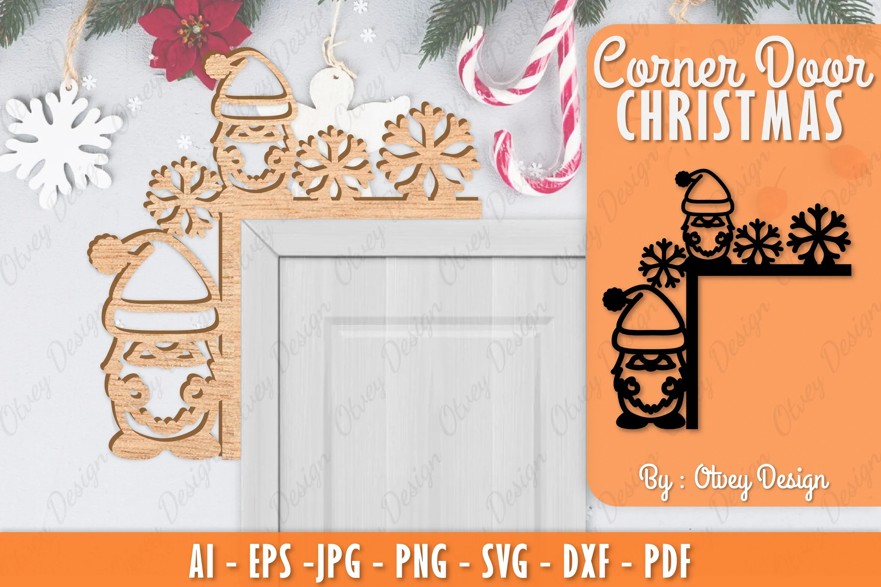 Christmas Corner Door SVG Bundle