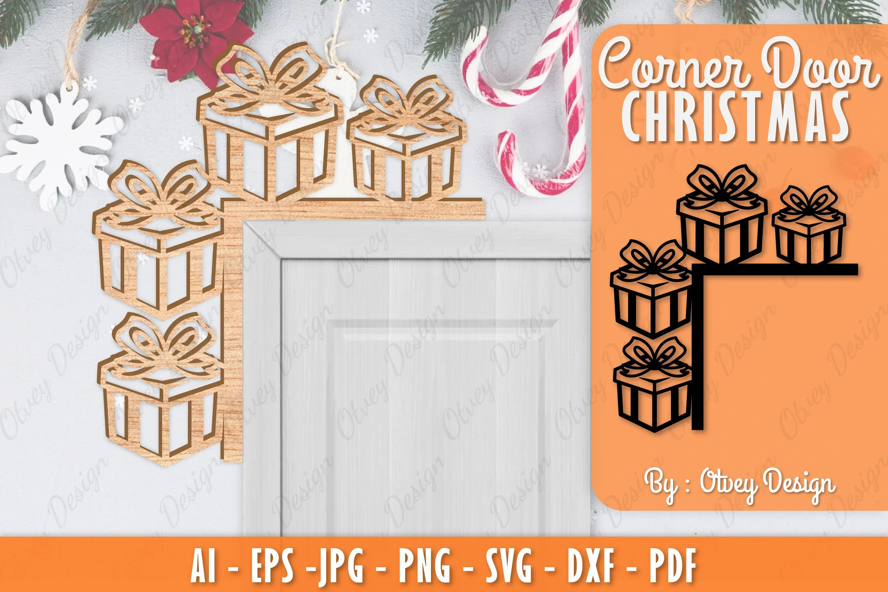 Christmas Corner Door SVG Bundle