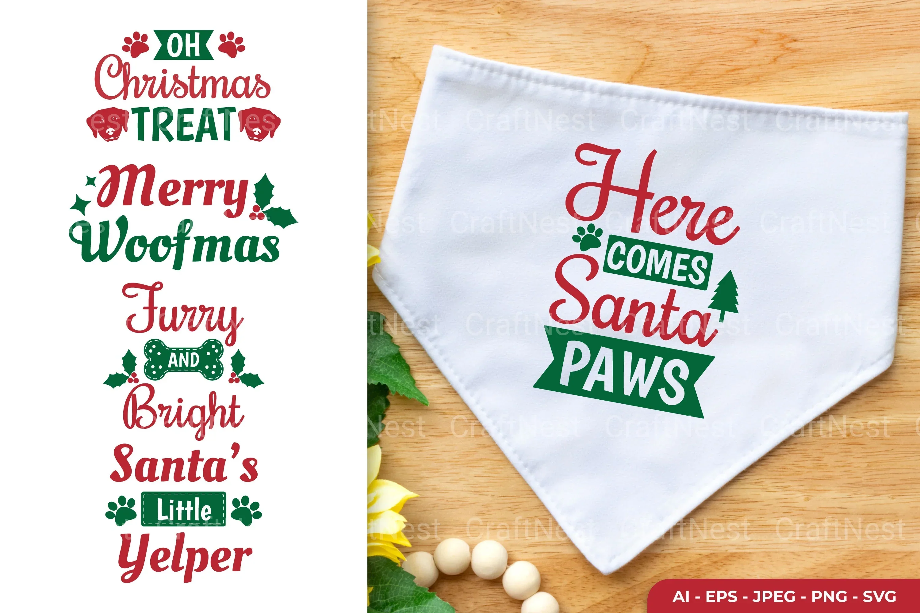 Christmas Dog SVG Bundle - Image 2