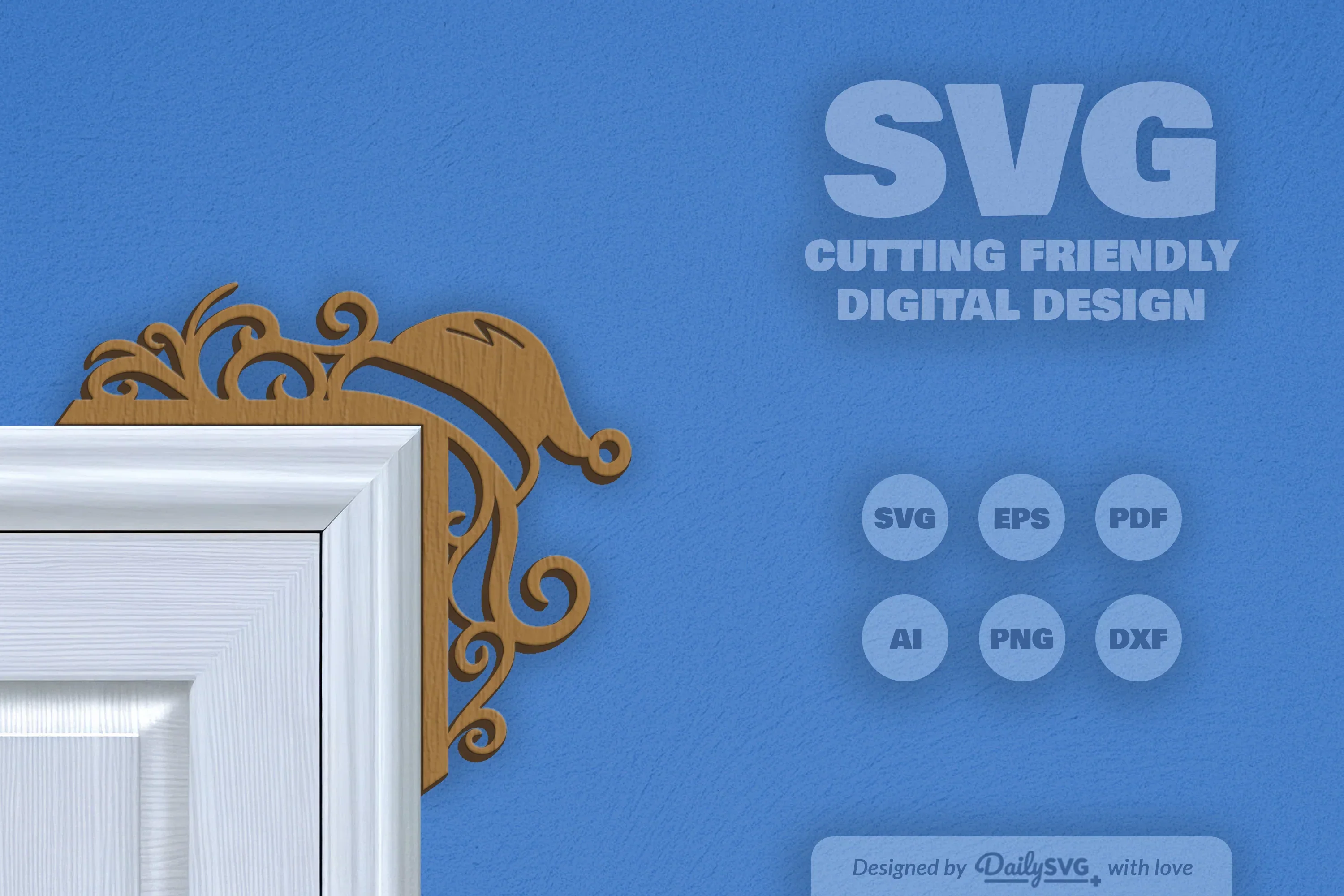 Christmas Door Corner Clipart - Daily SVG Bundles - Image 7