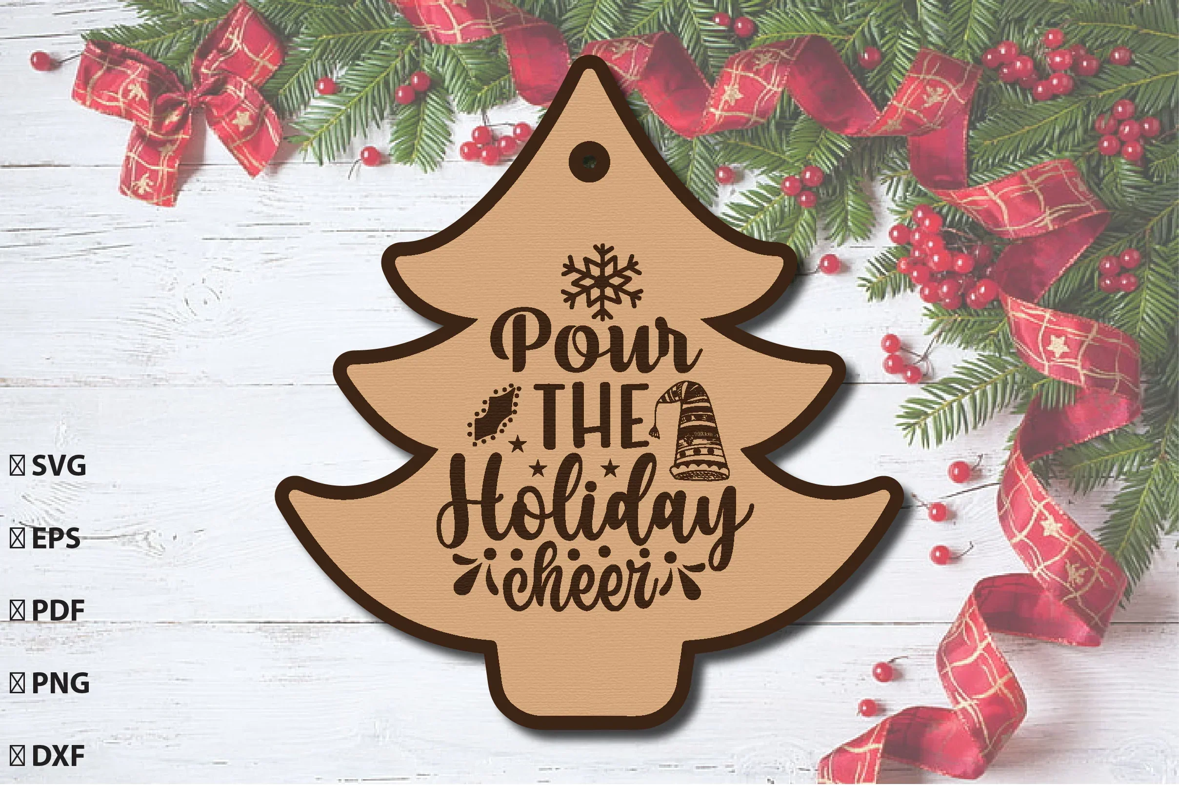 Christmas Gift Tag Laser Cut Bundle - Image 10
