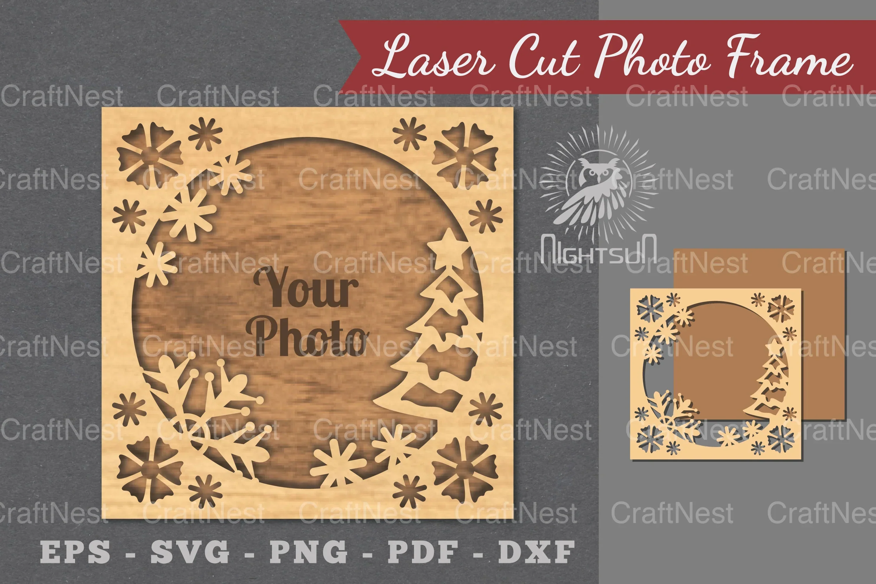 Christmas Laser Cut Photo Frame Bundle