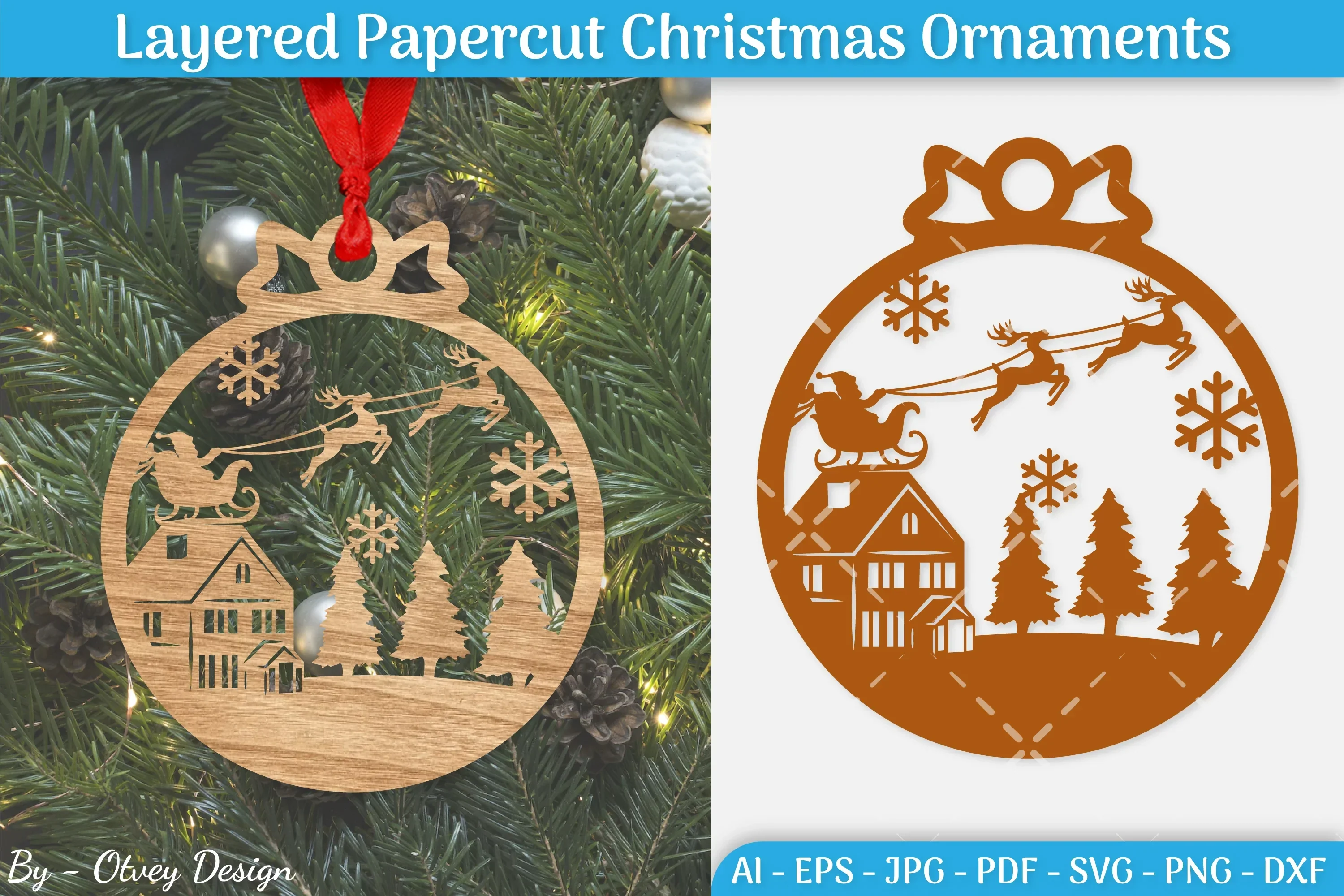 Christmas Ornament SVG Bundle