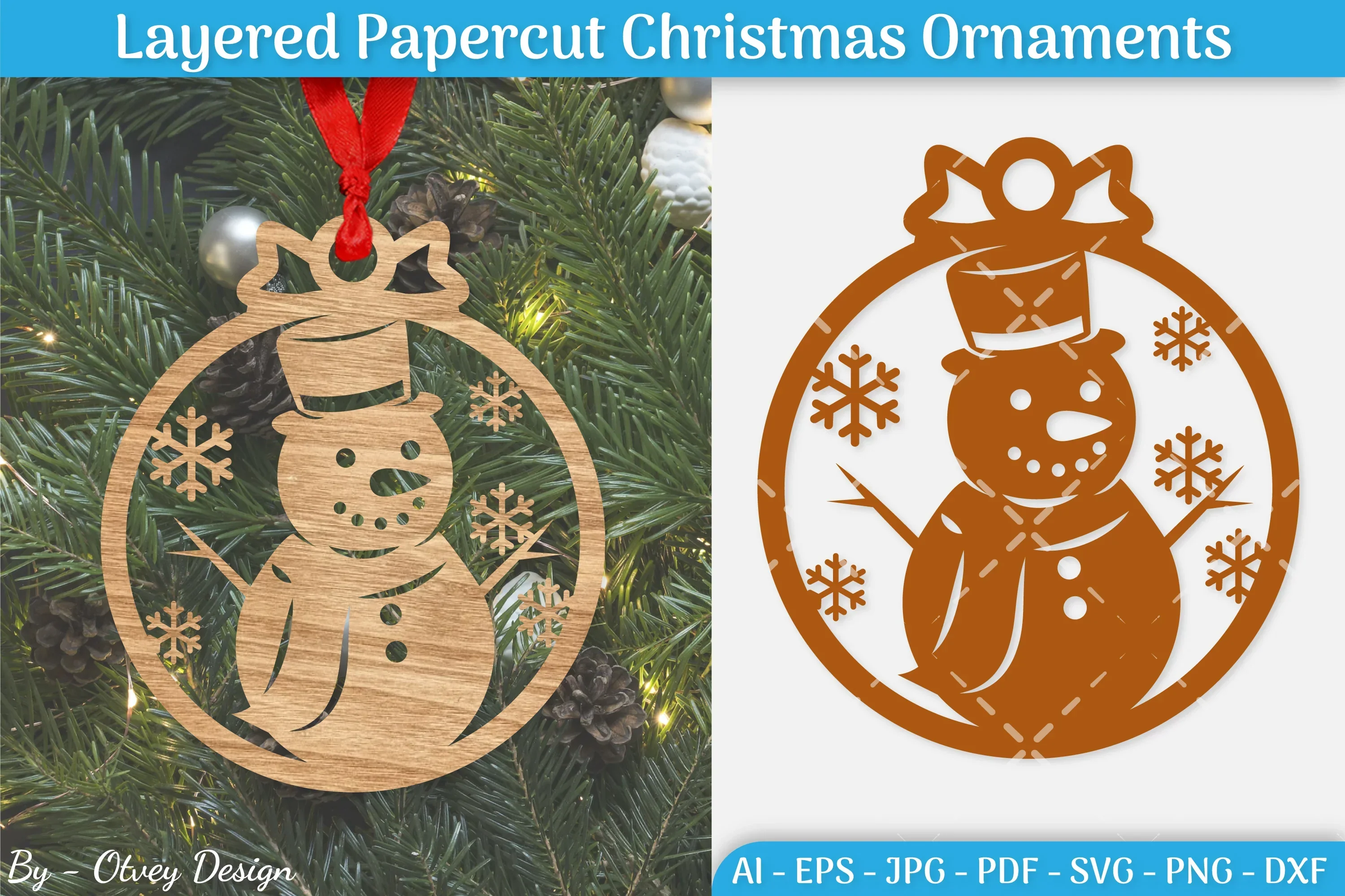 Christmas Ornament SVG Bundle