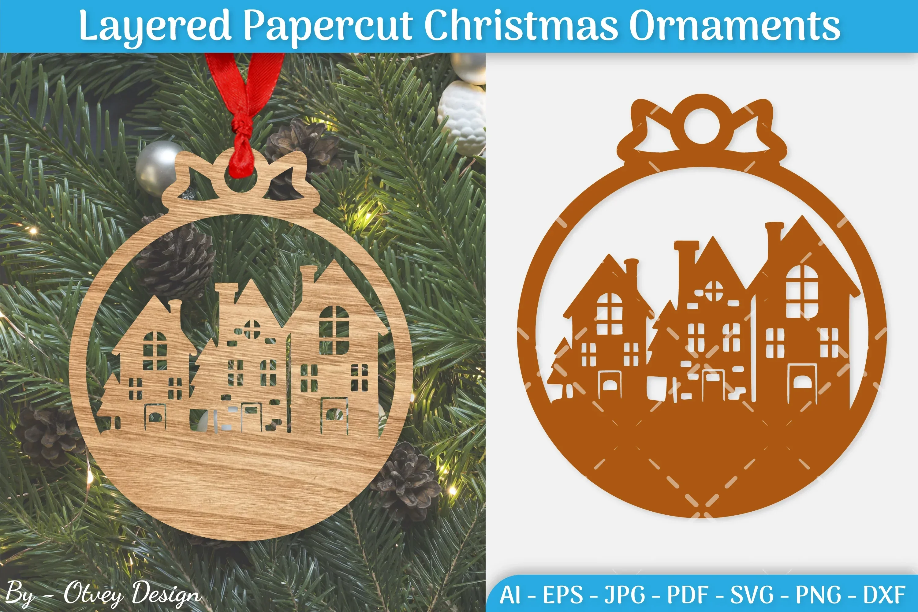 Christmas Ornament SVG Bundle
